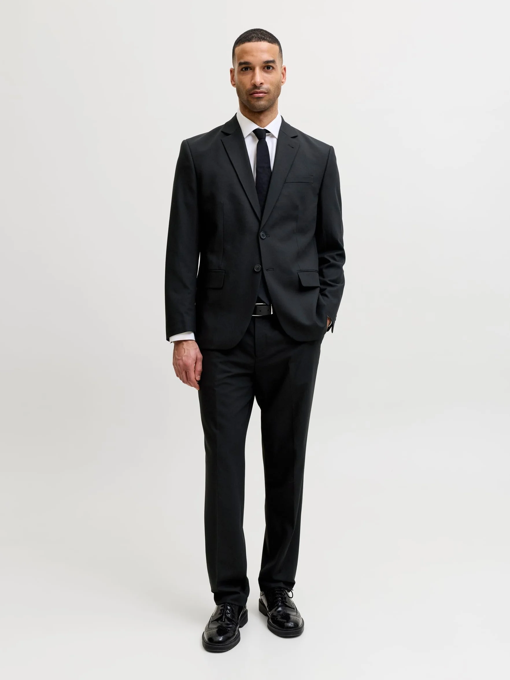Jack & Jones JPRTHEO Suit Noos, Czarny/dopasowanie: regular fit, 48