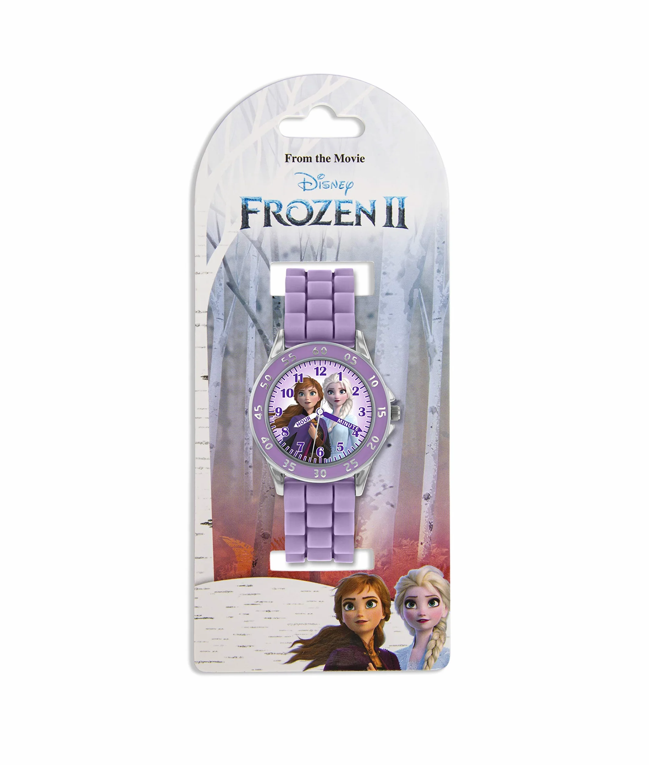 Disney Frozen Dziewczęcy analogowy zegarek kwarcowy z silikonowym paskiem FZN9505