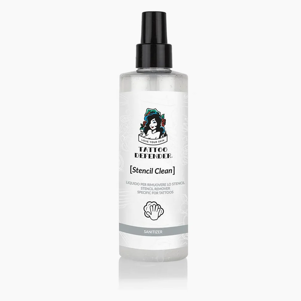 Tattoo Defender - Krem do szablonów 200 ml - płyn do usuwania szablonów - oczyszcza skórę z zanieczyszczeń przed rozpoczęciem tatuażu