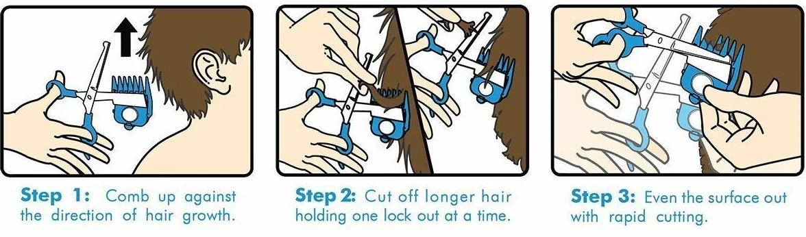 Calming Clipper zestaw do strzyżenia 10 szt. dla czułości sensorycznej