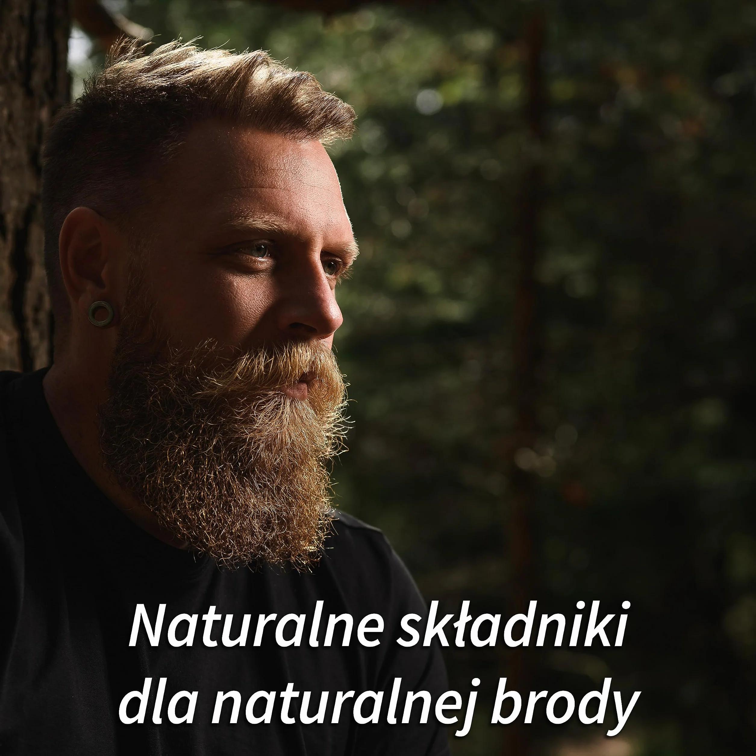 Naturalny szampon do brody dla mężczyzn – odżywczy wegański płyn do mycia brody zawiera ekstrakt z owsa przeciw świądowi brody przeciw zarostowi + kojący oczar wirginijski + witamina E dla pełniejszego, zdrowszego zarostu – Woodland 250ml
