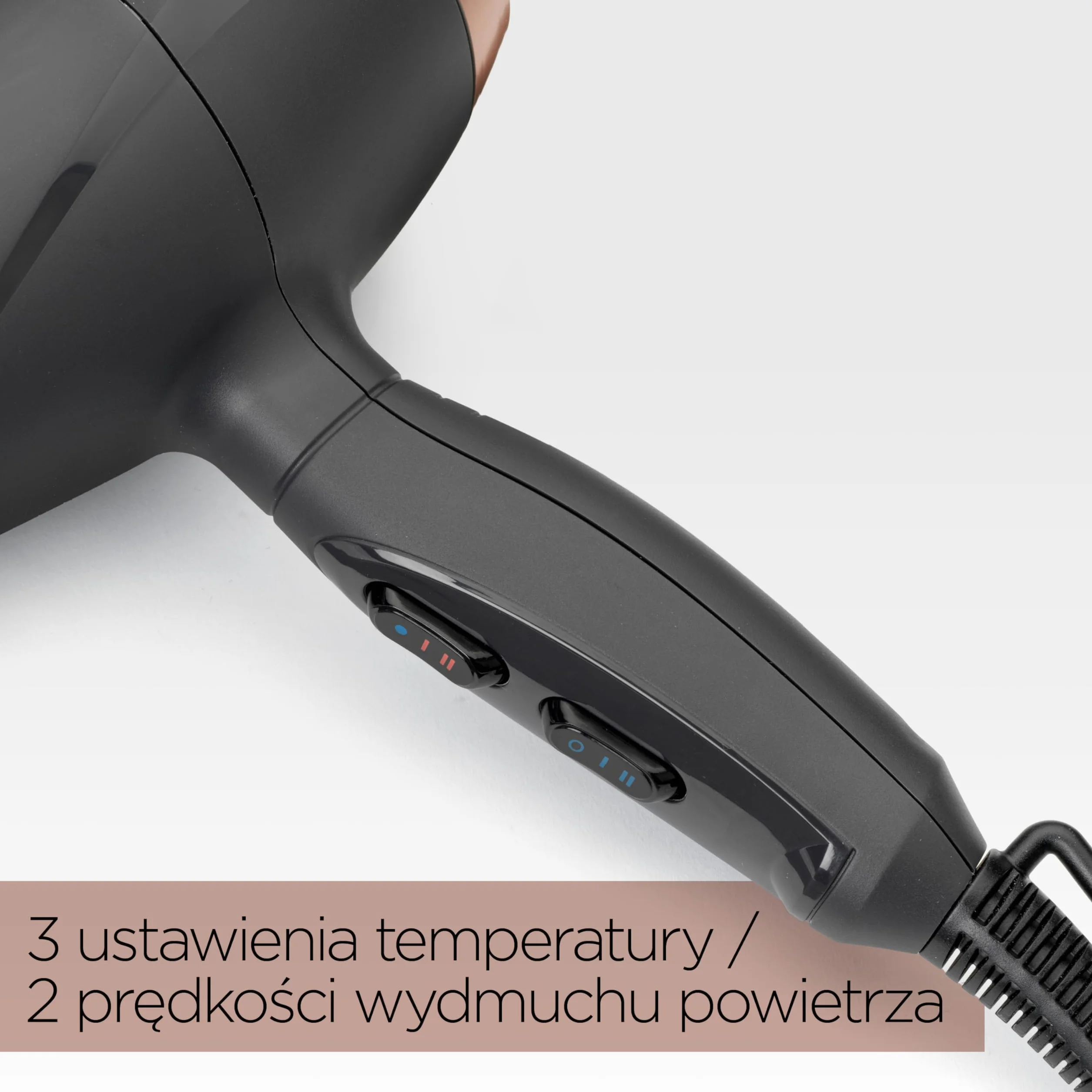 Suszarka BaByliss Smooth Pro - suszarka do włosów o mocy 2100 W, wyprodukowana we Włoszech, jonizacja zapobiegająca puszeniu się włosów, 3 ustawienia temperatury i 2 prędkości, kolor czarny, 6709DE