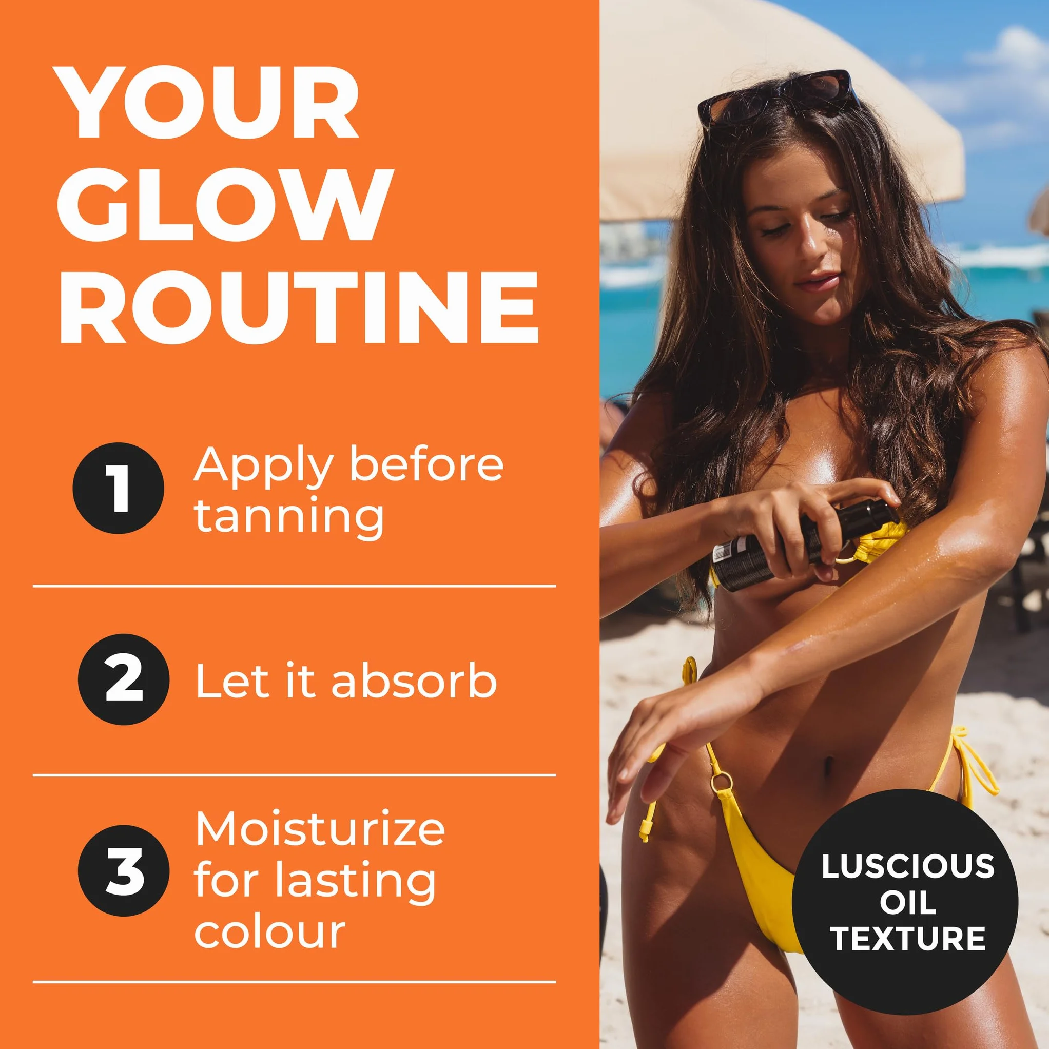 BYROKKO Shine Brown Premium Tanning Accelerator Oil (150 ml)