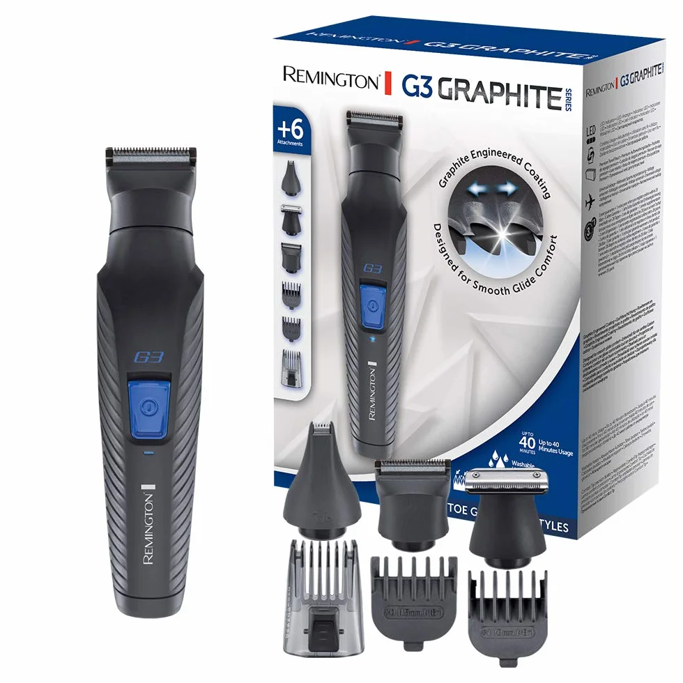 Remington Graphite G3 PG3000 Multigroomer 6w1 trymer do brody i ciała 2-20mm