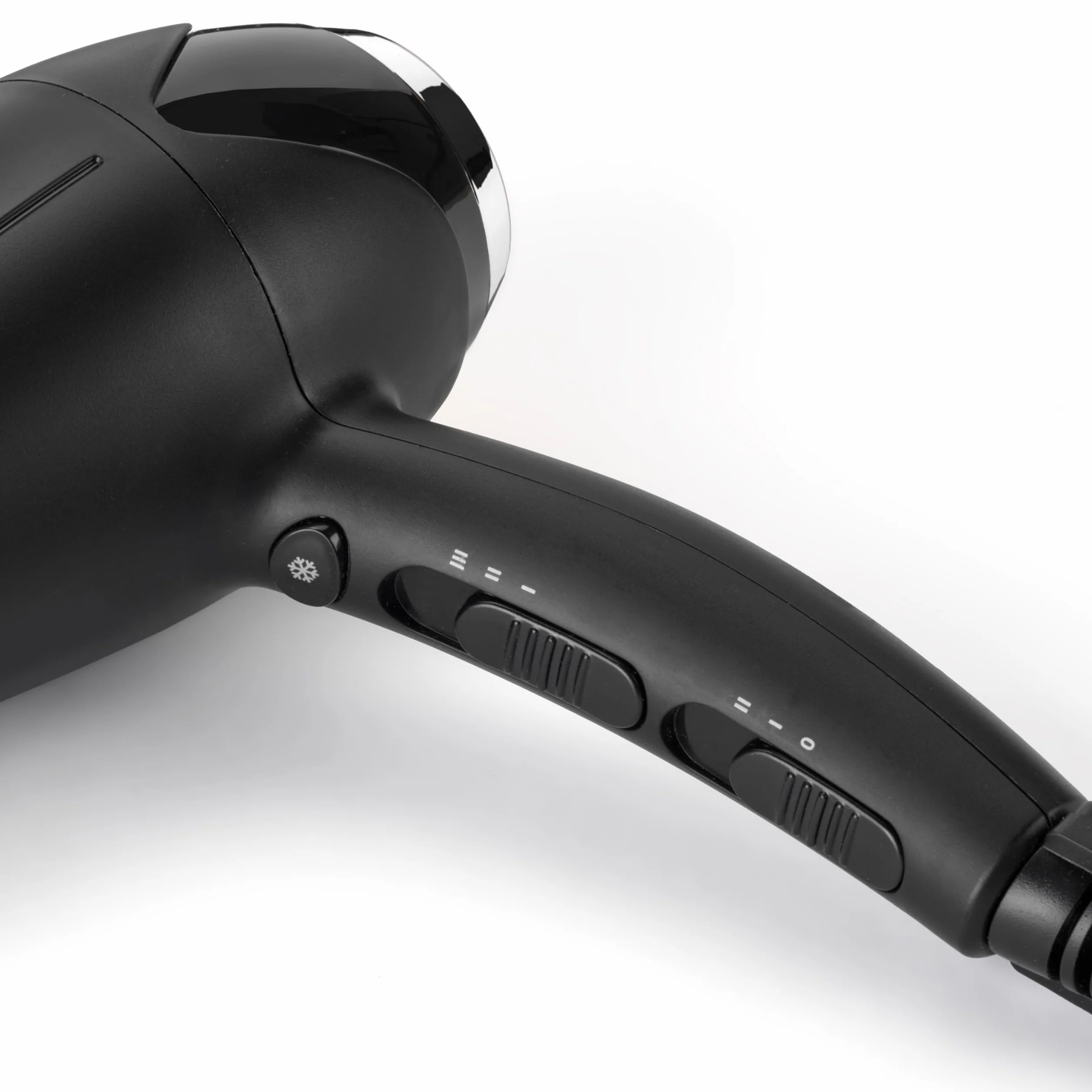Suszarka do włosów BaByliss Turbo Smooth - 2200 W Mocna suszarka do włosów, Duży dyfuzor, jonizacja bez puszenia włosów, 3 ustawienia temperatury i 2 prędkości, Czarny, D572DE