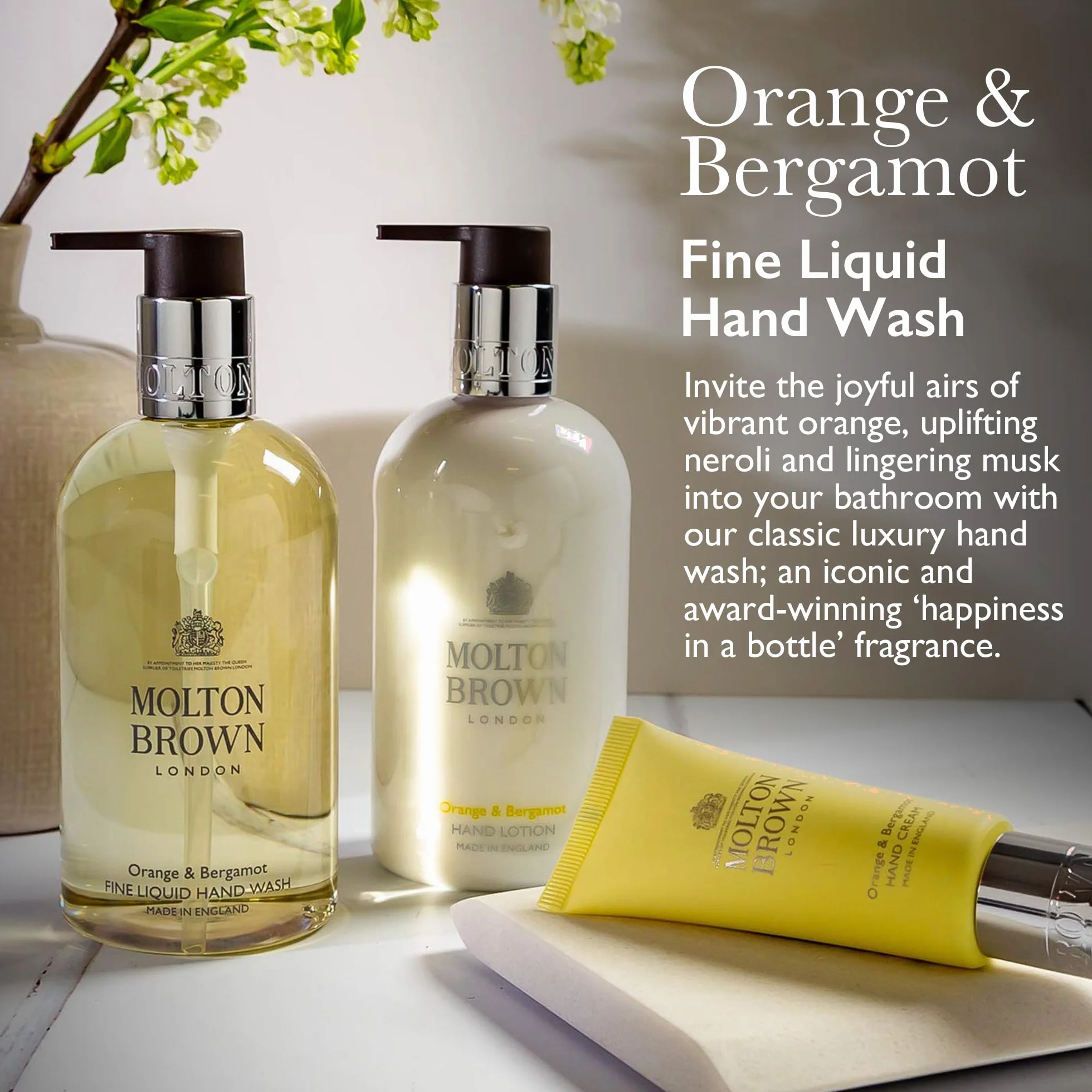 Molton Brown Orange & Bergamot delikatne mydło w płynie do rąk 300 ml