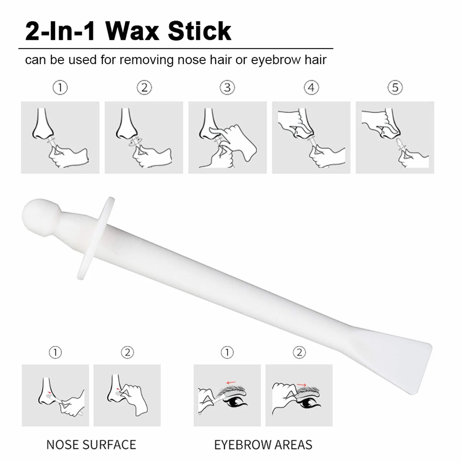 Wosk do włosów w nosie dla mężczyzn i kobiet Zestaw wosku do usuwania włosów w nosie Usuwacz włosów z nosa Wosk do włosów w nosie Nose Wax Set - Bezpieczny Szybki Bezbolesny