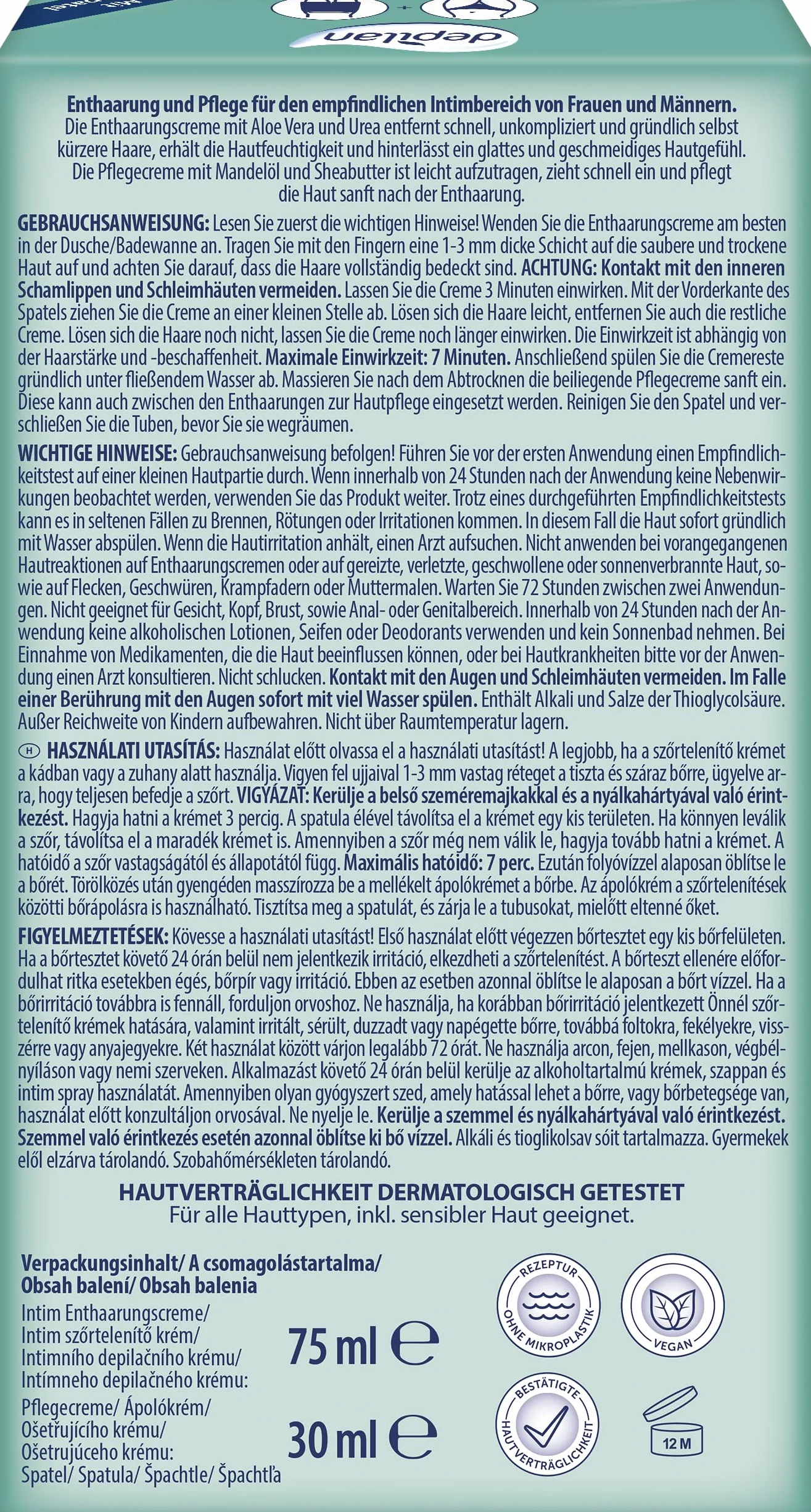 Depilan Intim Krem do depilacji 1 sztuka, 1 unité (Lot de 1)