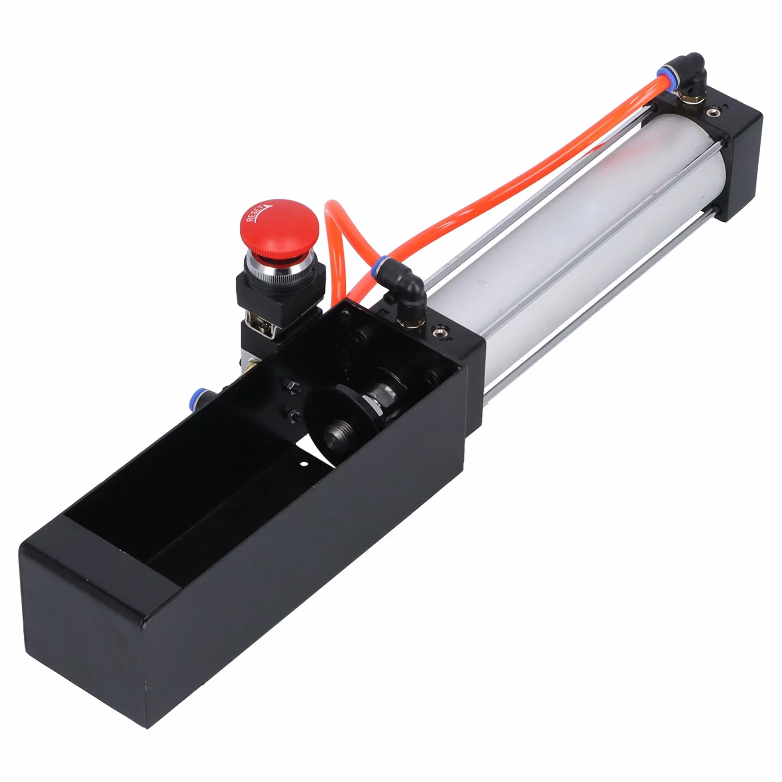 Fafeicy Pneumatyczna kruszarka do puszek 100 Psi, stal + aluminium, styl przemysłowy, neutralny (biały/czarny), narzędzia do recyklingu