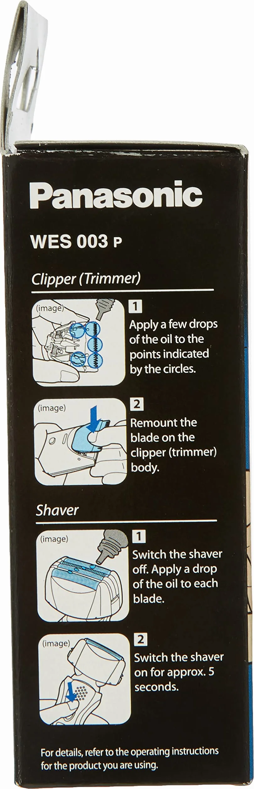 Panasonic Olejek smarowy do maszynki do strzyżenia włosów, trymerów, golarek, 50 ml