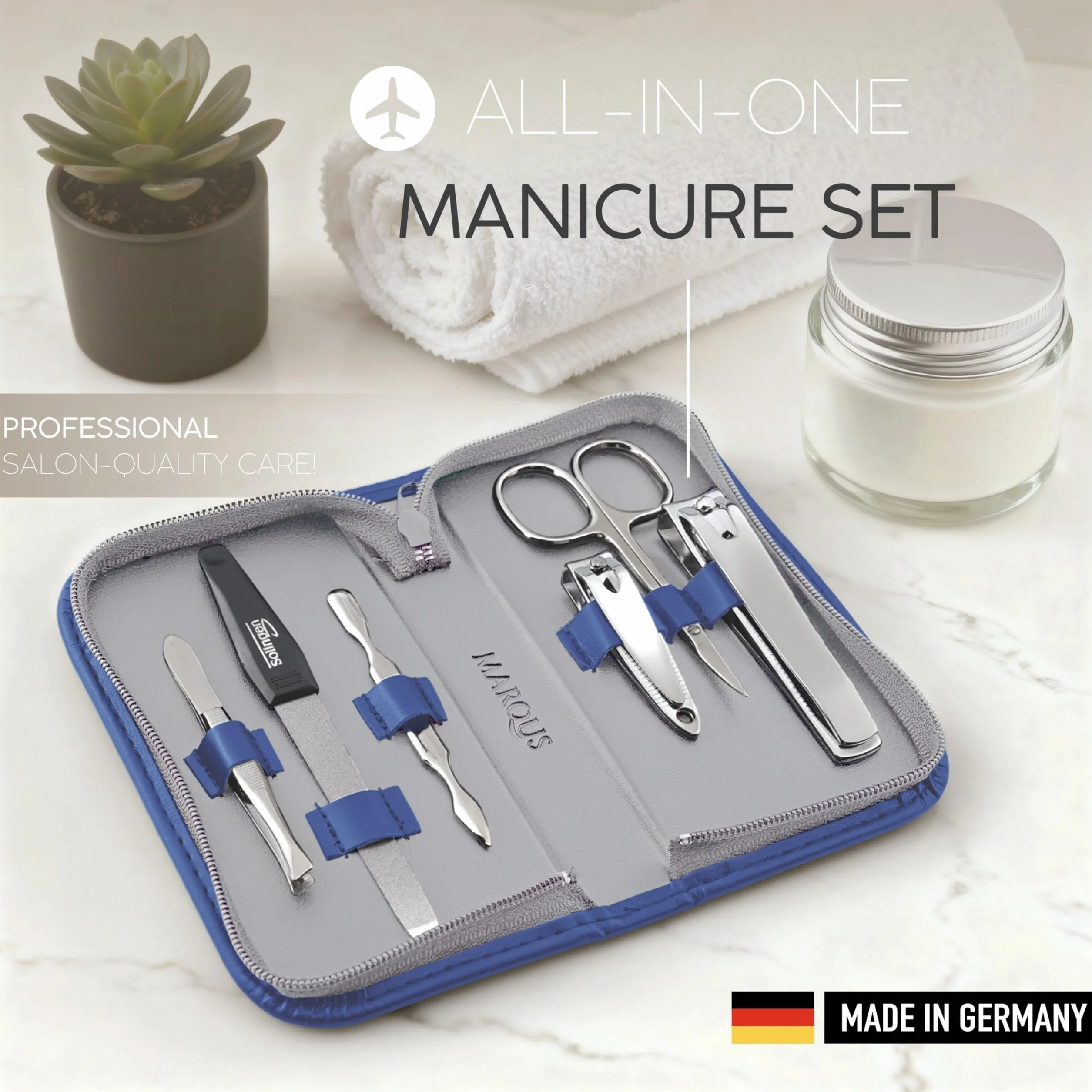 marQus zestaw do manicure 6-częściowy Solingen Germany stal niklowana