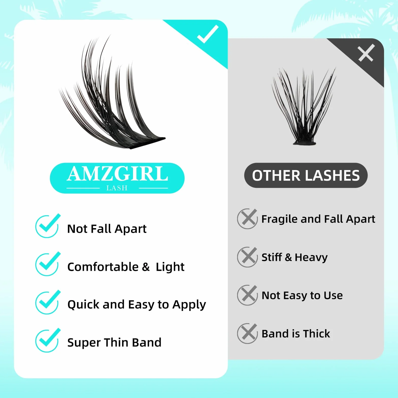 Sztuczne rzęsy manga 144 szt. kępki rozszerzenie rzęsy indywidualne objętość anime cosplay DIY