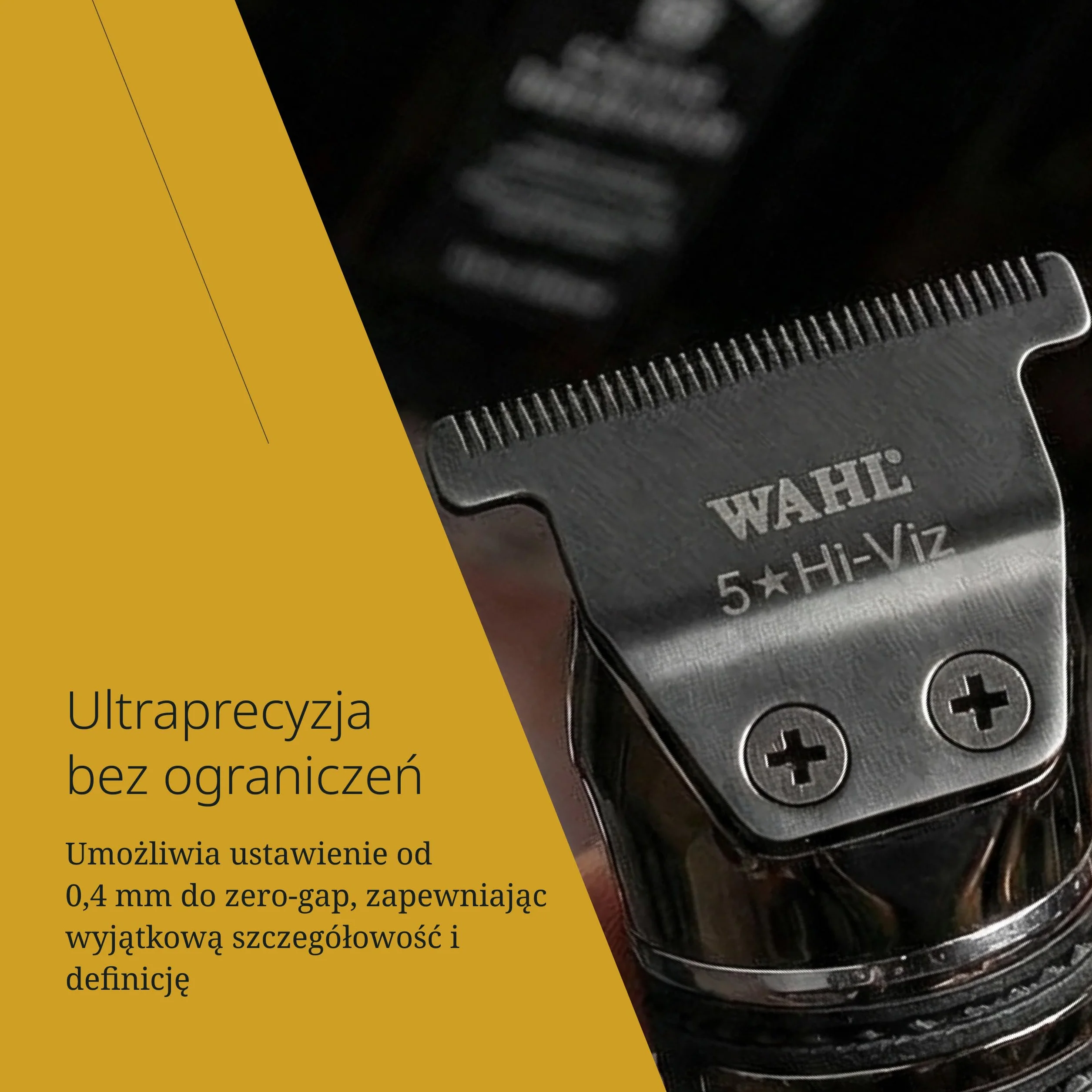 Wahl Hi-Viz Wymienne ostrza do trymera - diamentowa powłoka węglowa, ultraprecyzyjne ostrze 0,4 mm z zerową szczeliną - Opakowanie 12 szt