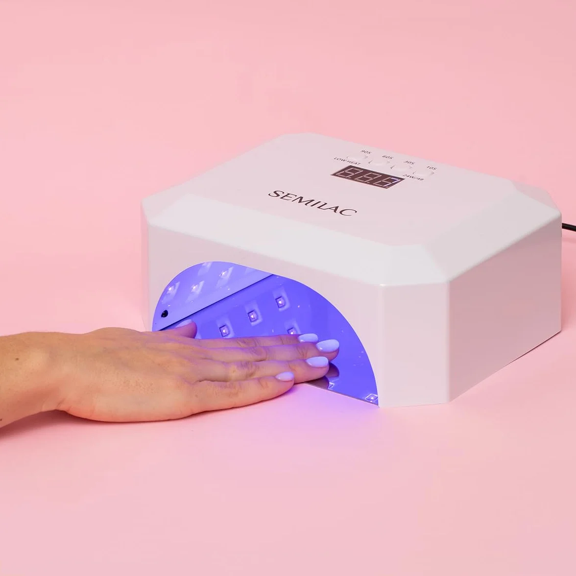 Semilac Profesjonalna Lampa UV LED Do Paznokci Hybrydy Żele Manicure 24W/48