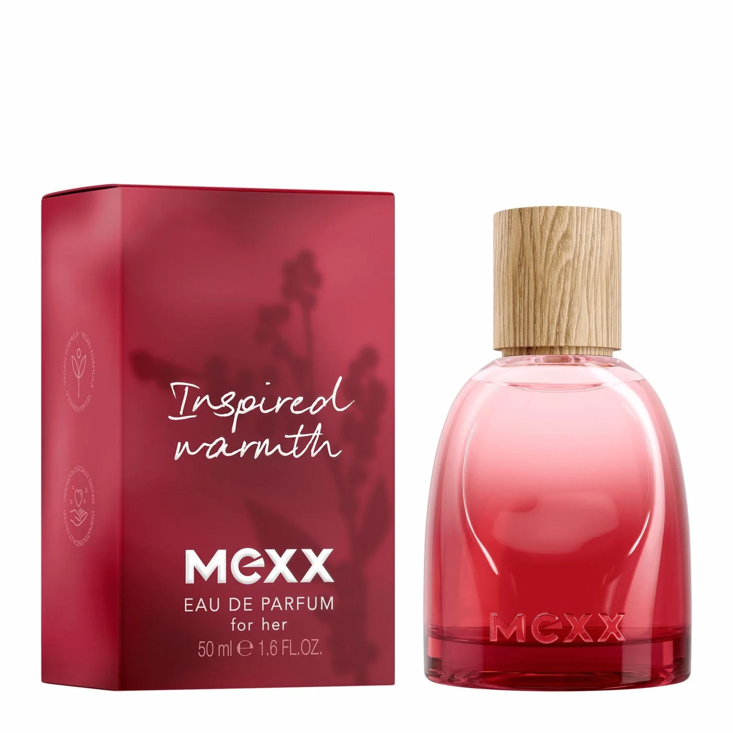 Mexx Inspired Warmth Woda Perfumowana dla Kobiet o Owocowo-Ambrowym Zapachu, 50 ml
