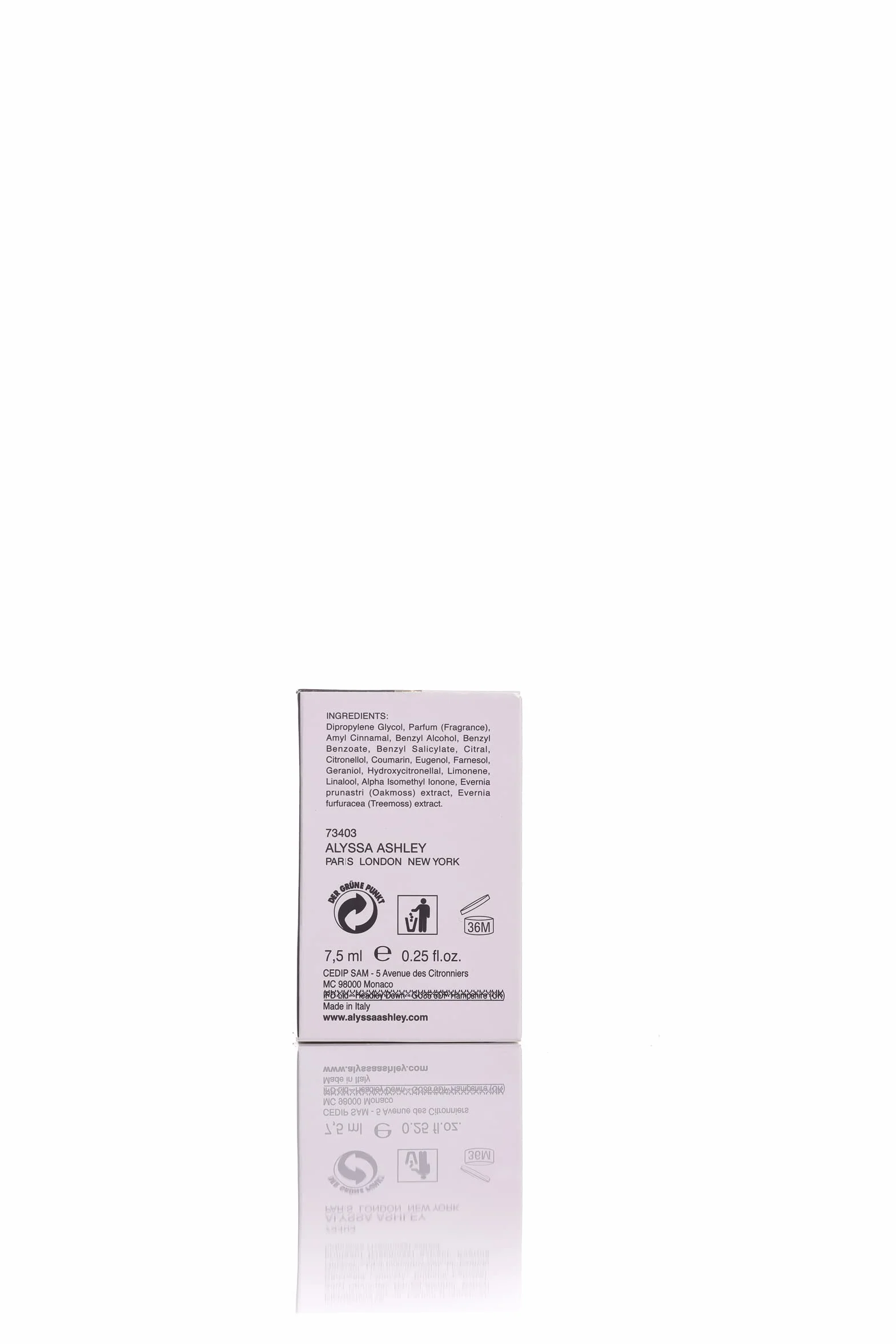 ALYSSA ASHLEY almizcle perfume petróleo 7,5 ml