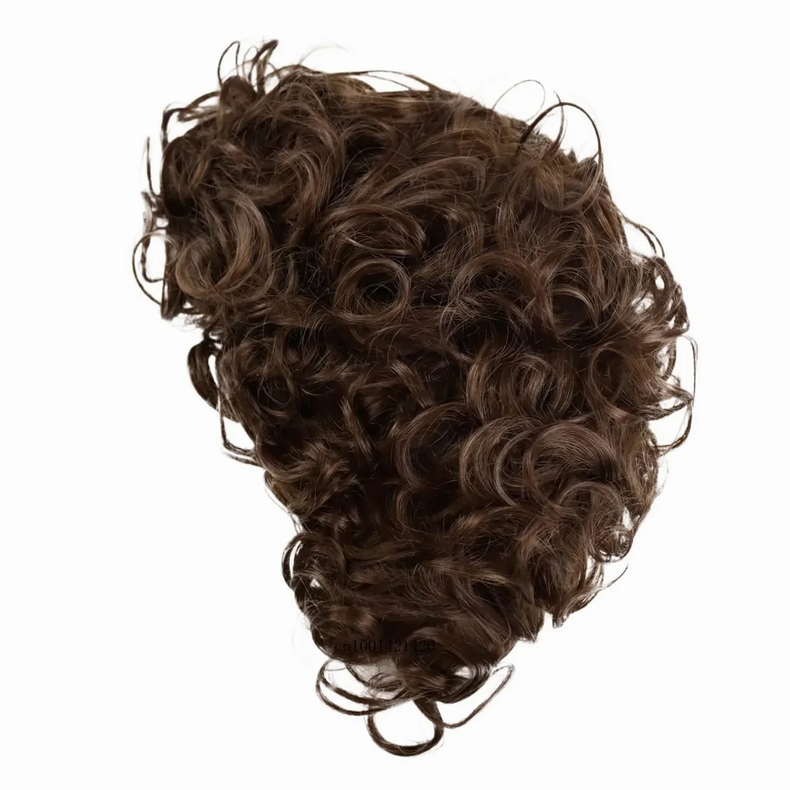 1 szt. Czarna peruka z kręconymi włosami dla kobiet Krótkie brązowe peruki syntetyczne Damskie fryzury Casual Style Zamiennik Afro loki Natural Mommy Soft
