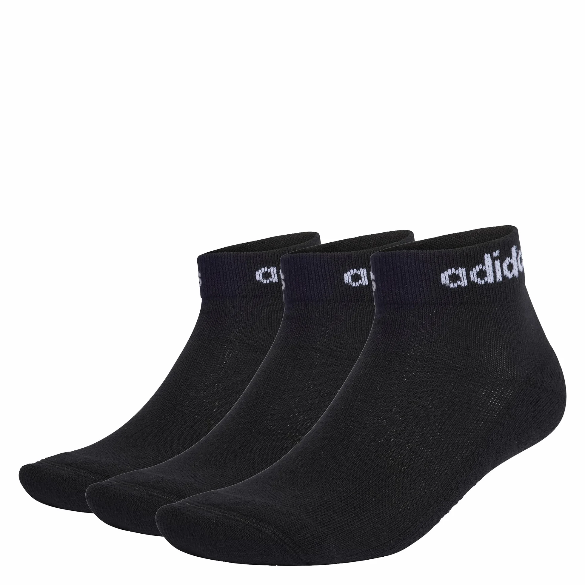 Adidas Uniseks Thin Linear EBB50 Skarpety, Czarny, 45-48/3 sztuki
