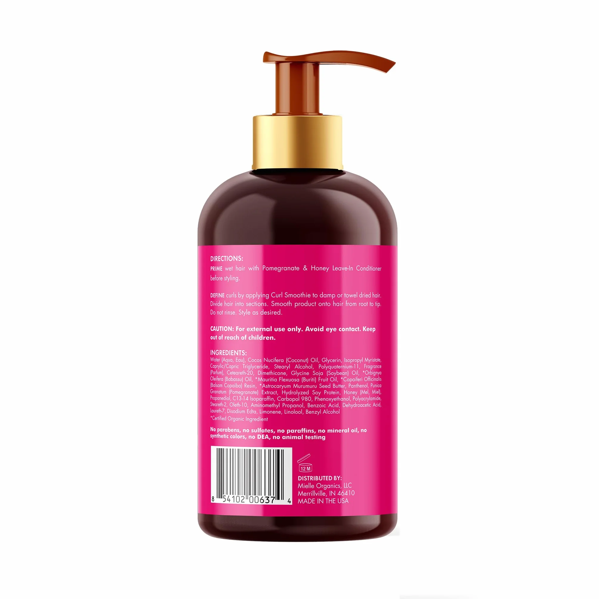 MIELLE ORGANICS Pomegranate & Honey Curl Smoothie 335 ml