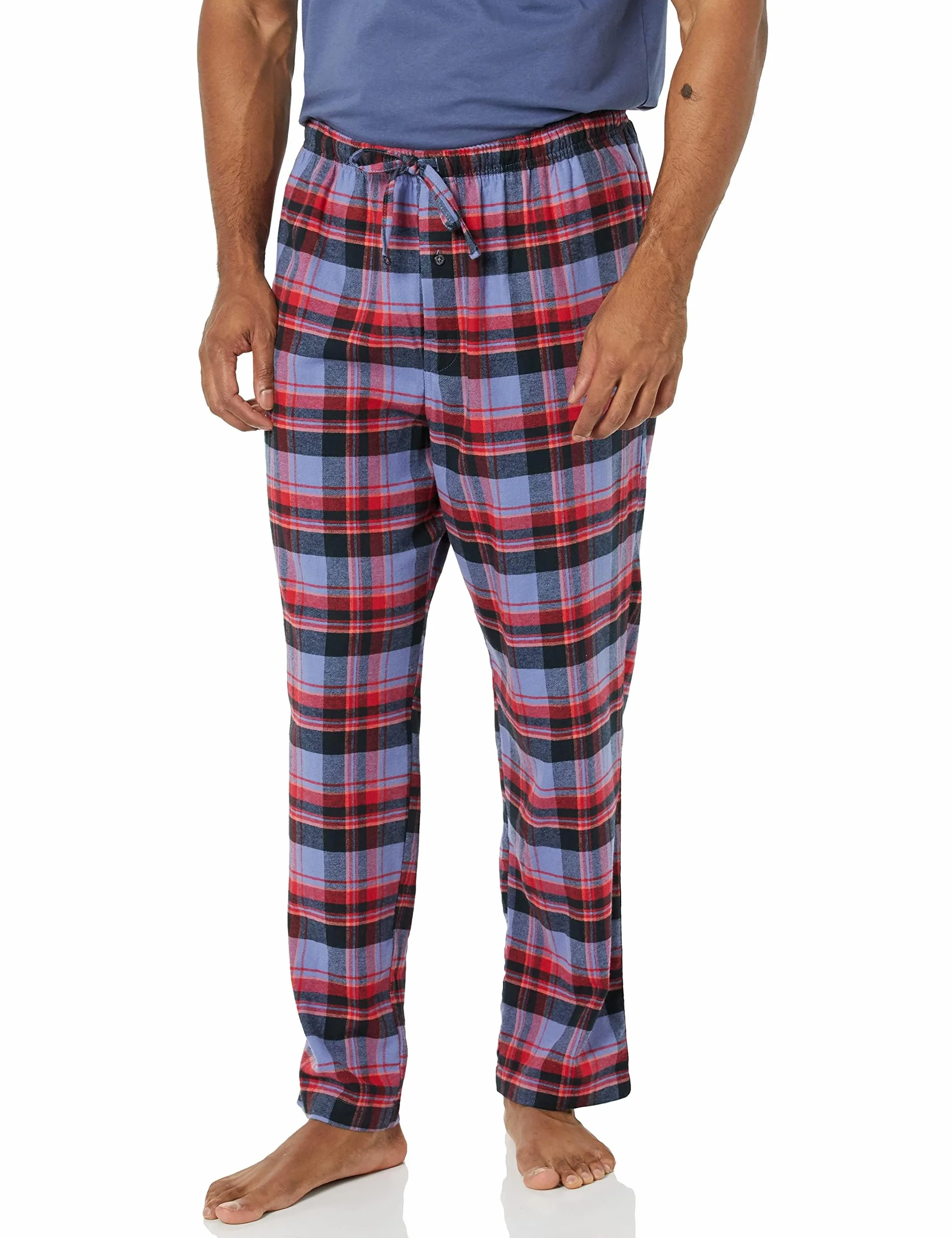 Amazon Essentials Mężczyźni Flanelowe spodnie do piżamy (dostępne w wersjach Big i Tall)