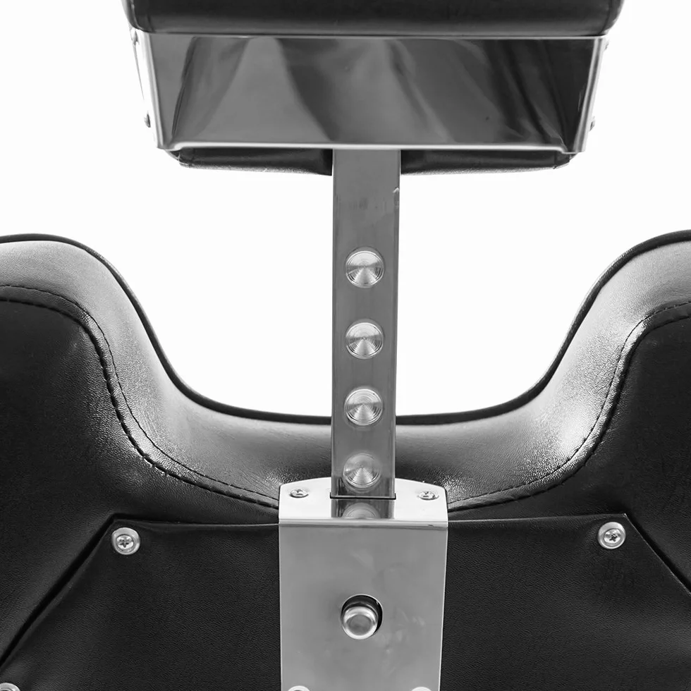 Fotelik fryzjerski hydrauliczny 360° 110x70x100-113 cm czarny