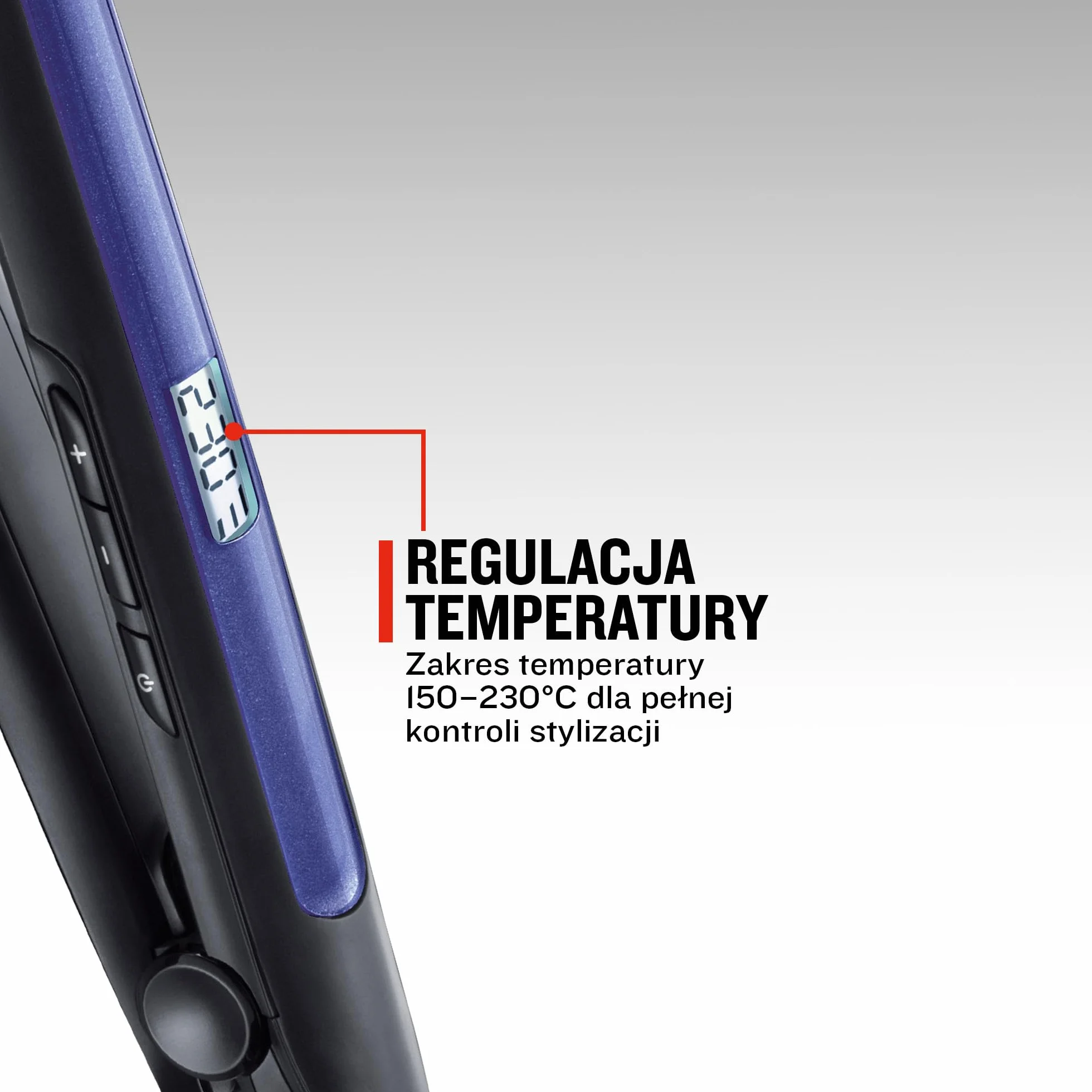 Remington prostownica do włosów z jonizacją (3x), powłoka ceramiczno-turmalinowa, zakres temp. 150-230°C, ruchome płytki, szybkie nagrzewanie, obrotow przewód, etui, fioletowa, Pro-Ion S7710