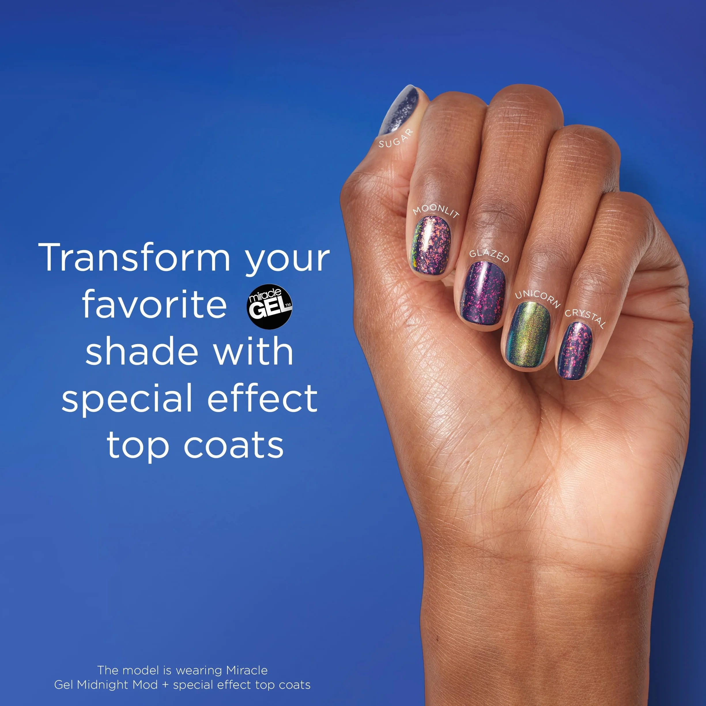 Sally Hansen Miracle Gel® Holiday FY24 Collection błyszczący top coat do paznokci - Moonlit, 14,7 ml