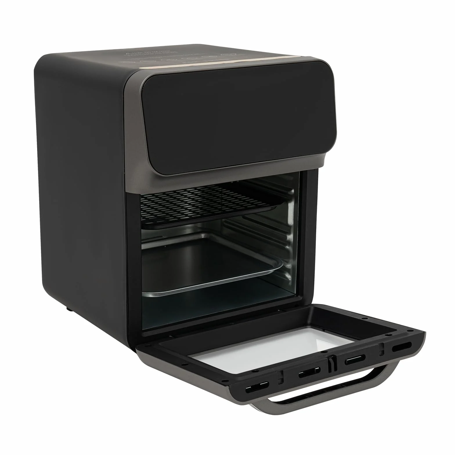 Mini piekarnik do pizzy z konwekcją, 13 litrów, piekarnik 3 w 1, z 2 blachami do pieczenia i 50 pojemnikami na ciasto, ciepło górne/dolne, 60 mintimerów, rękawice kuchenne, książka kucharska