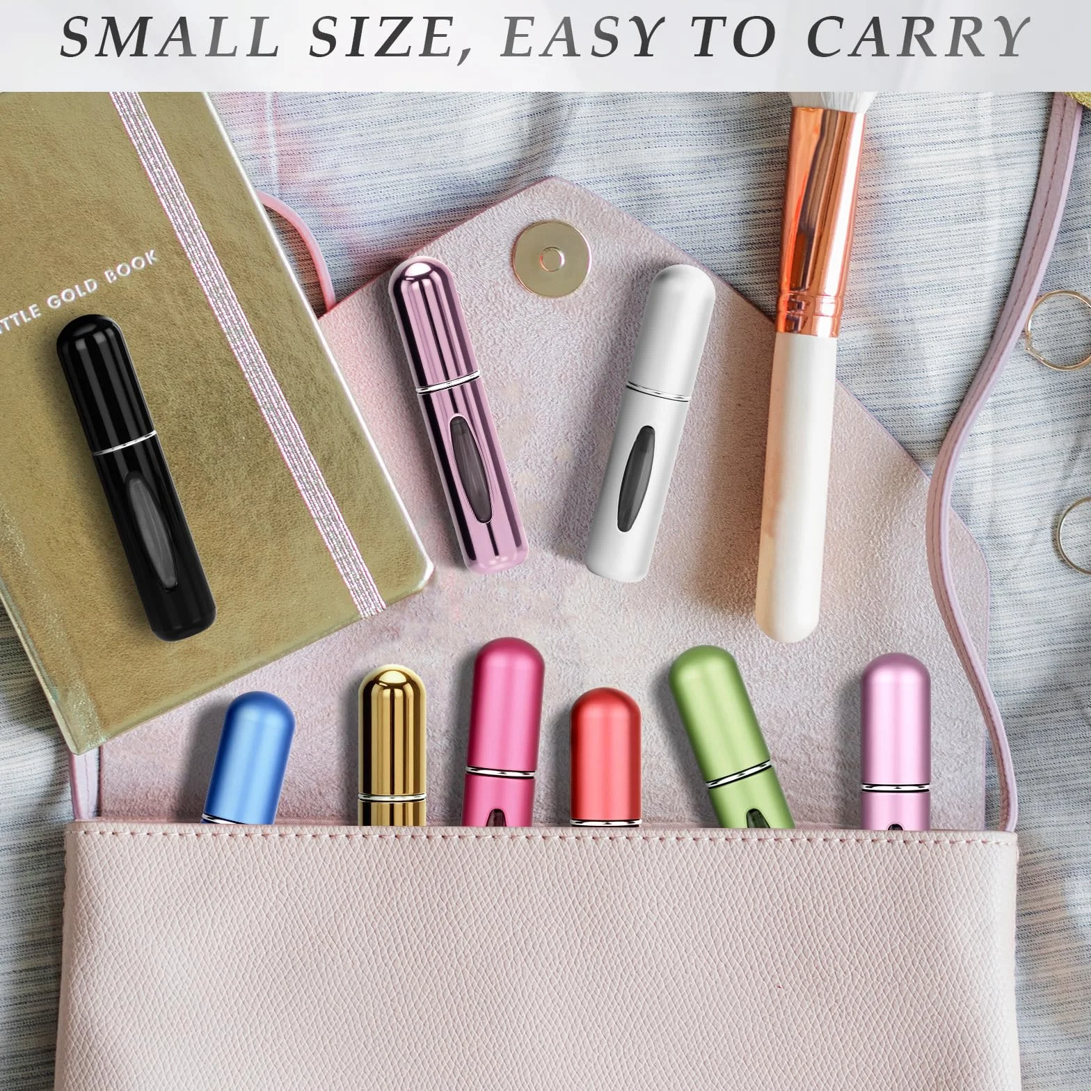 12 sztuk rozpylacz do perfum 5 ml, mini atomizerów do perfum na podróż, dozowniki do perfum, atomizery do perfum z możliwością ponownego napełniania na wakacje, podróże, kemping