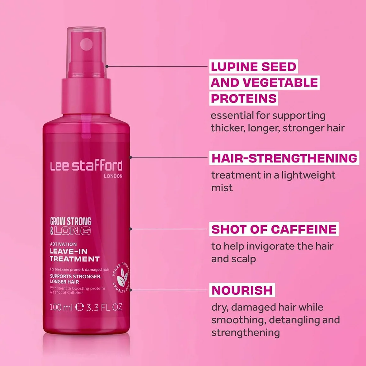 Lee Stafford Grow Long & Strong Activation Leave-In Treatment