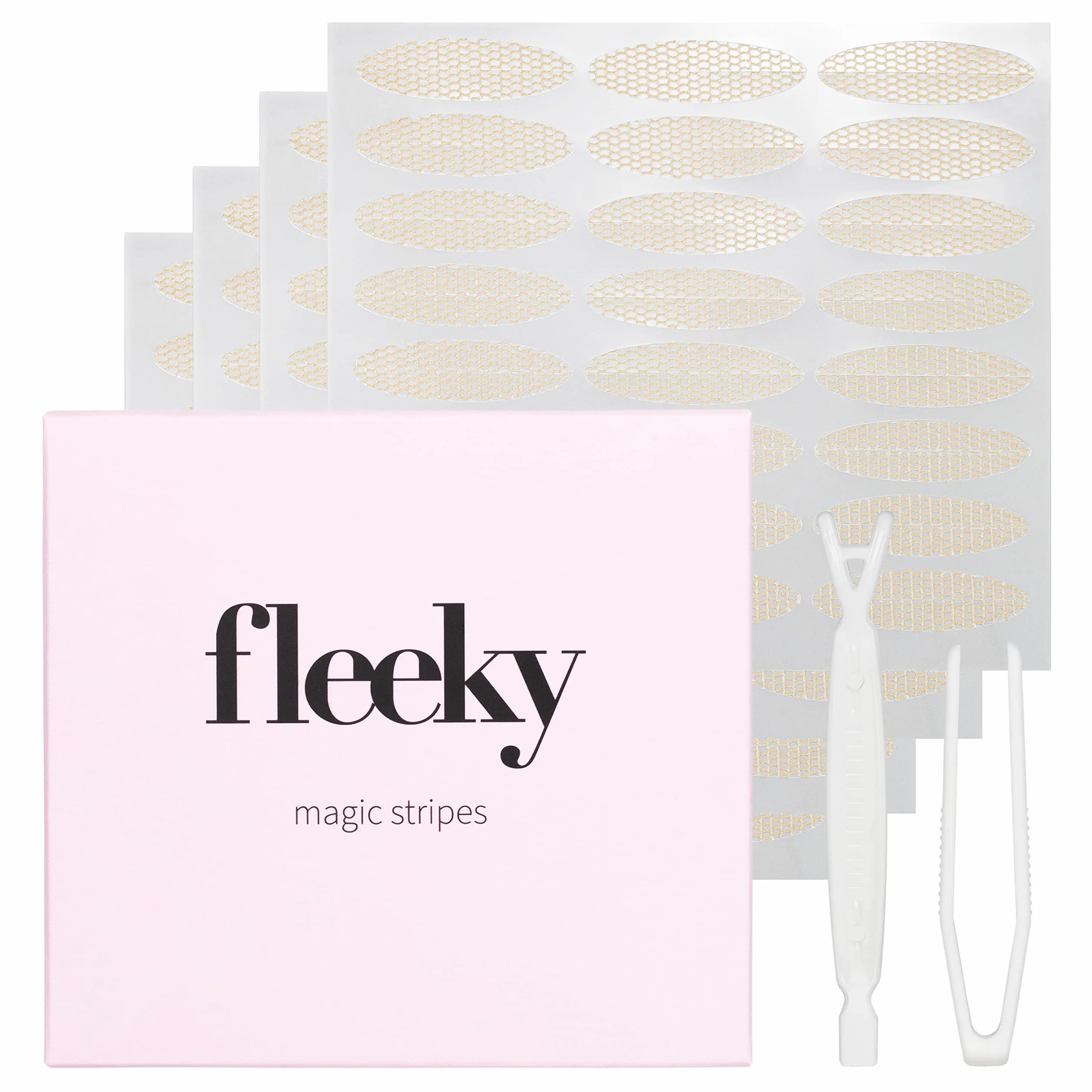 Fleeky Magic Stripes Niewidoczne paski do liftingu opadających powiek, taśma do powiek, podwójne naklejki (L)