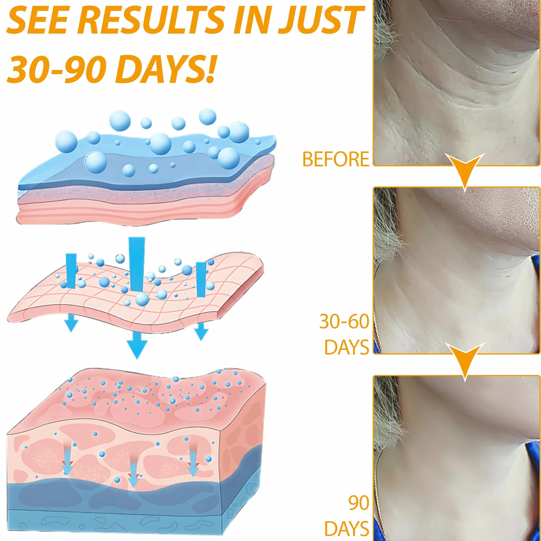 2 butelki luksusowego kremu kolagenowego ujędrniającego na szyję ferming neck cream ujędrniający szyję i dekolt w okolicy szyi ujędrnia i napina twarz