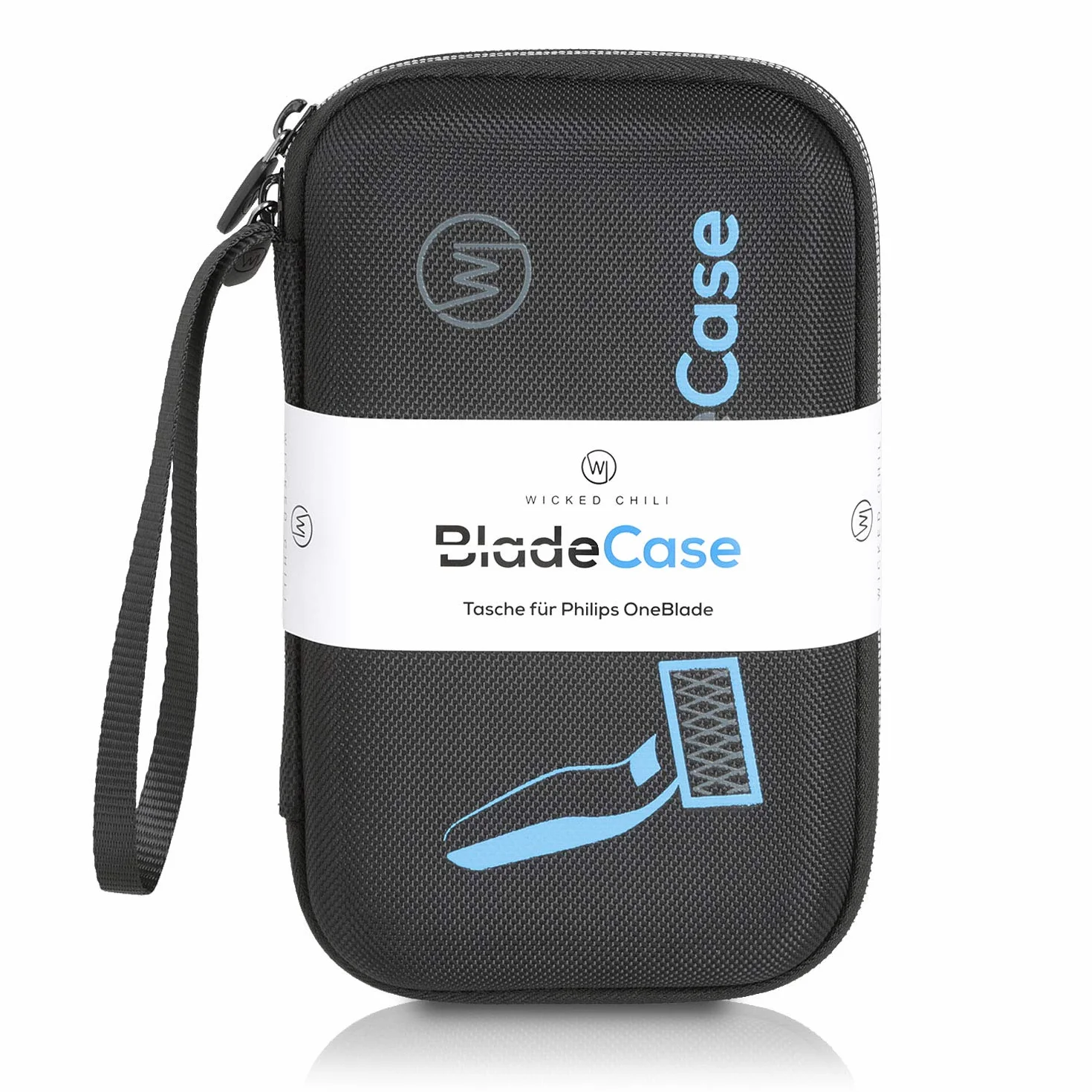 Wicked Chili Etui kompatybilne z Phillips OneBlade – etui ochronne na golarkę, nasadki i zapasowe ostrza, trymer – torba podróżna, kompatybilne z OneBlade QP2530 i serii QP2