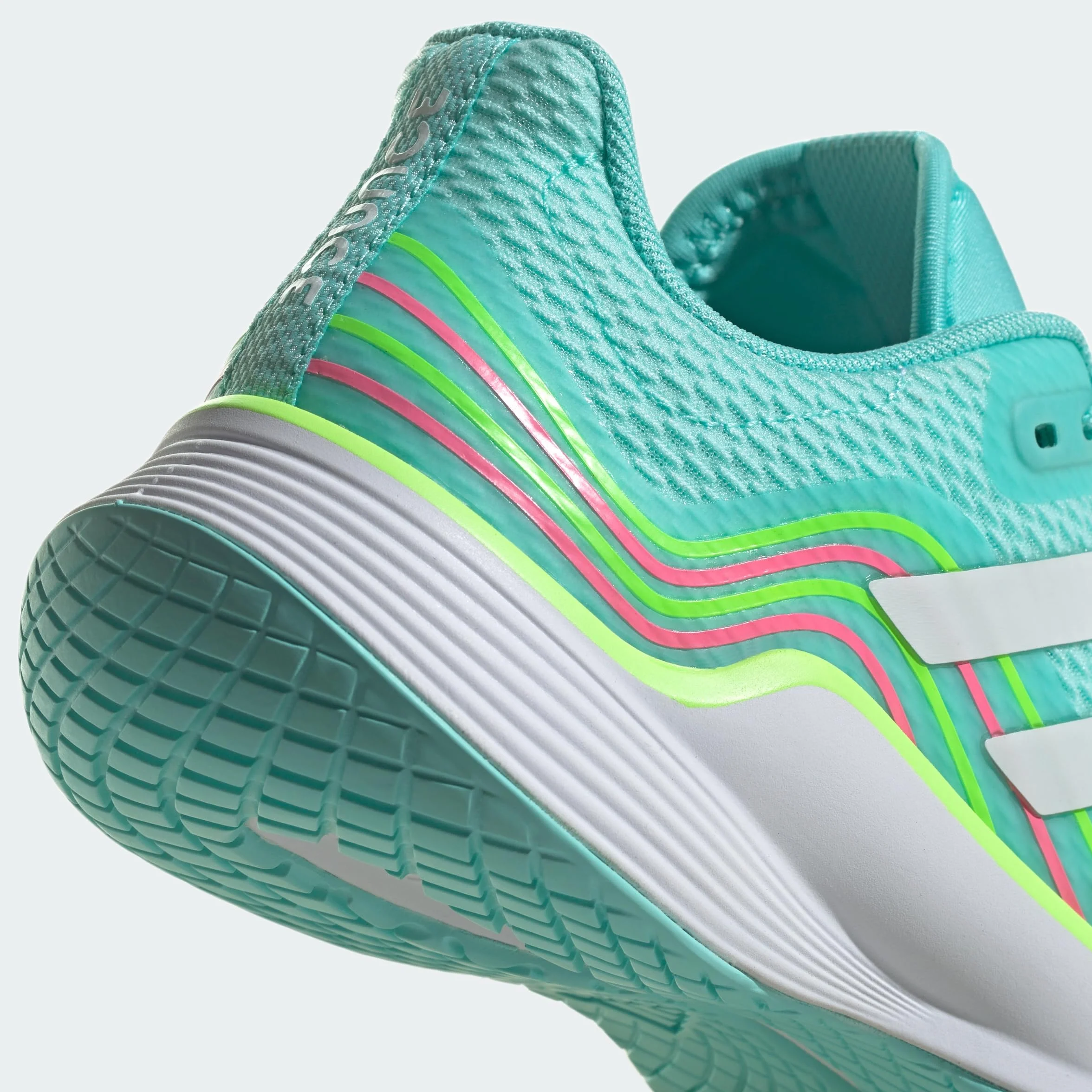 adidas Kobiety Novaflight Volleyball Shoes, Flash Aqua/Cloud White/Lucid Lemon, 41 1/3 EU