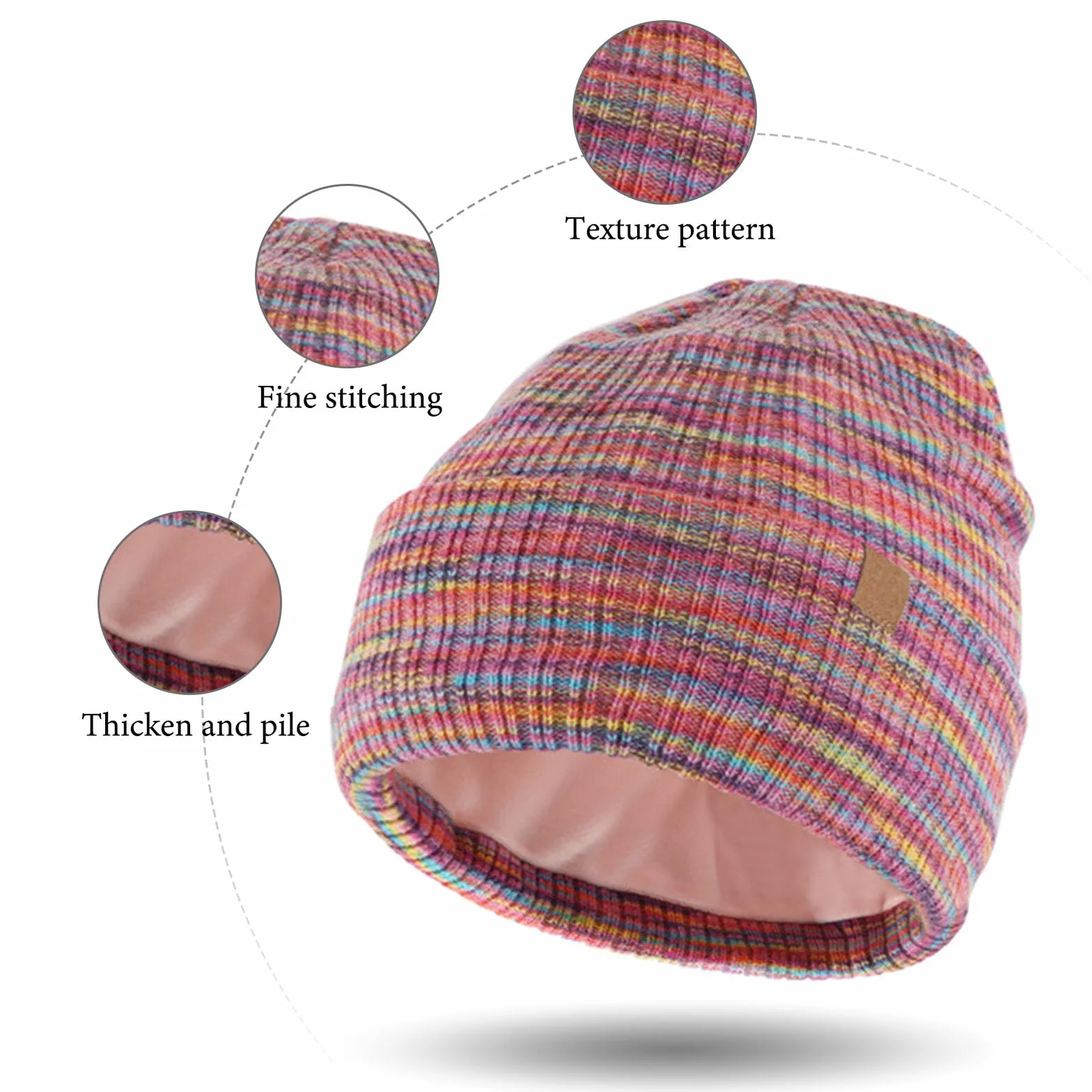 GWAWG Dziecięca czapka zimowa, szalik, rękawiczki, zestaw 3 szt., ciepła termiczna dzianinowa czapka beanie, ocieplacz na szyję, rękawica, miękka podszewka z polaru, elastyczna dla dzieci w wieku 5-12