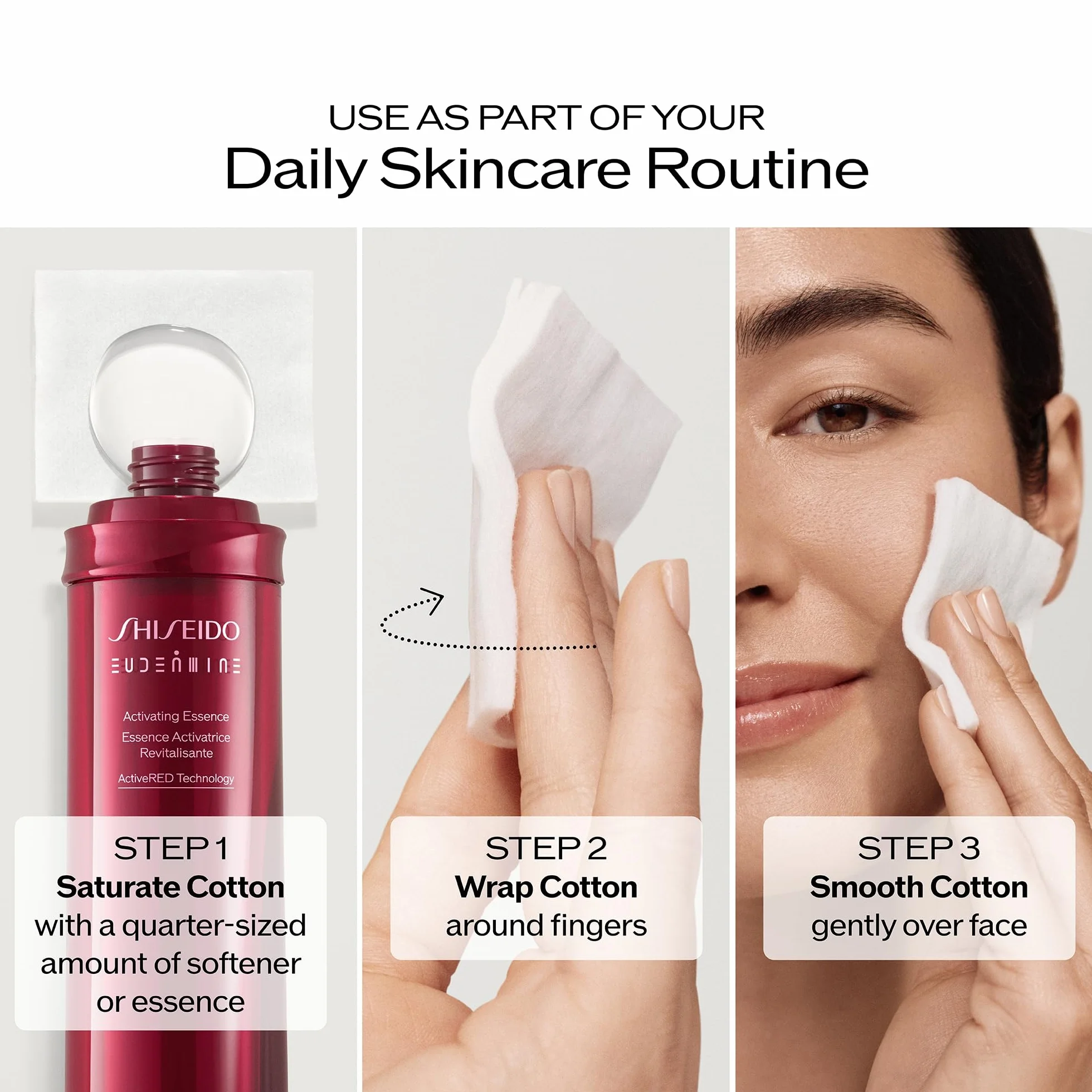 Shiseido 729238722026 Płatki Kosmetyczne, Biały, 165 sztuk