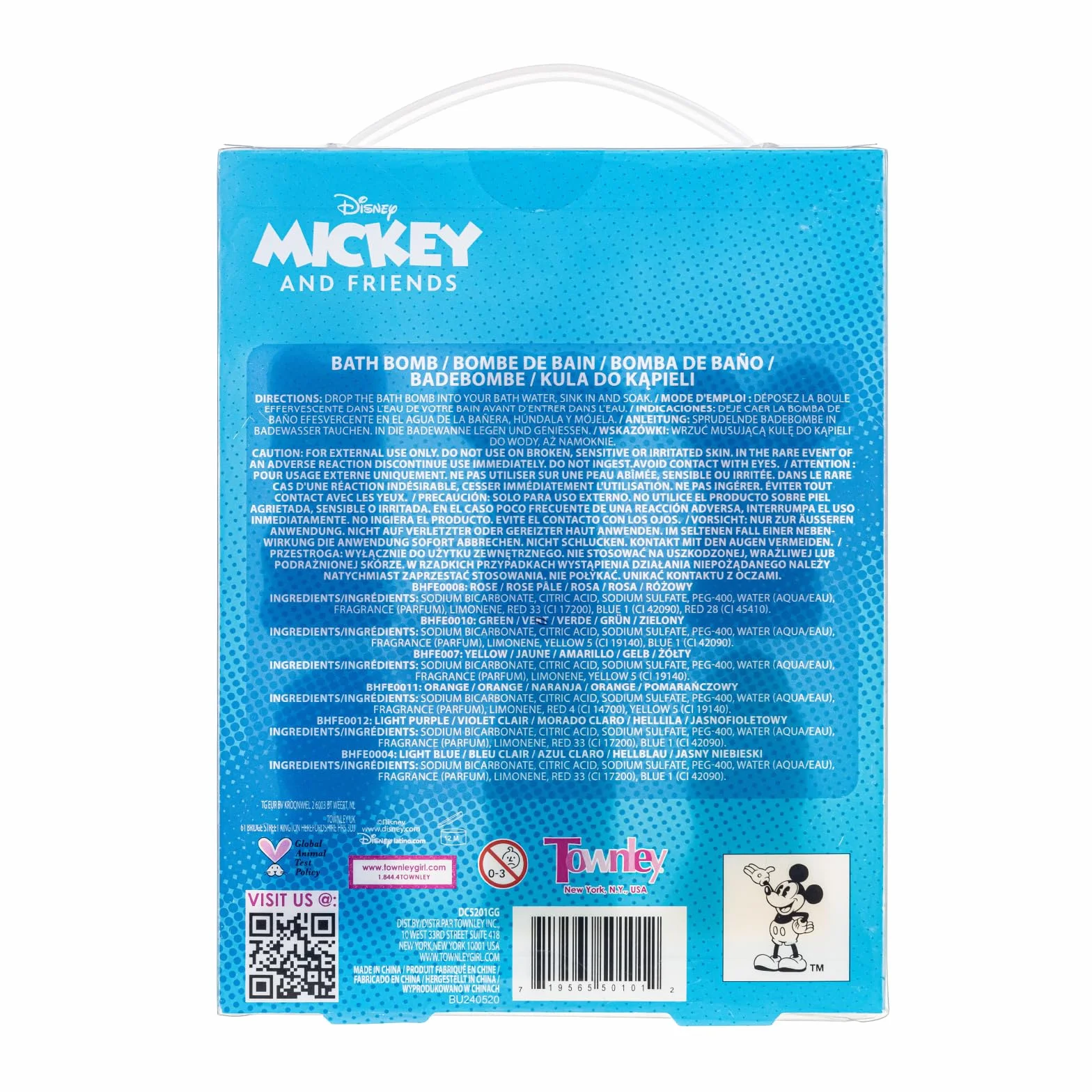 Mickey & Friends Kule do Kąpieli 6 szt Zapach Gumy Prezent