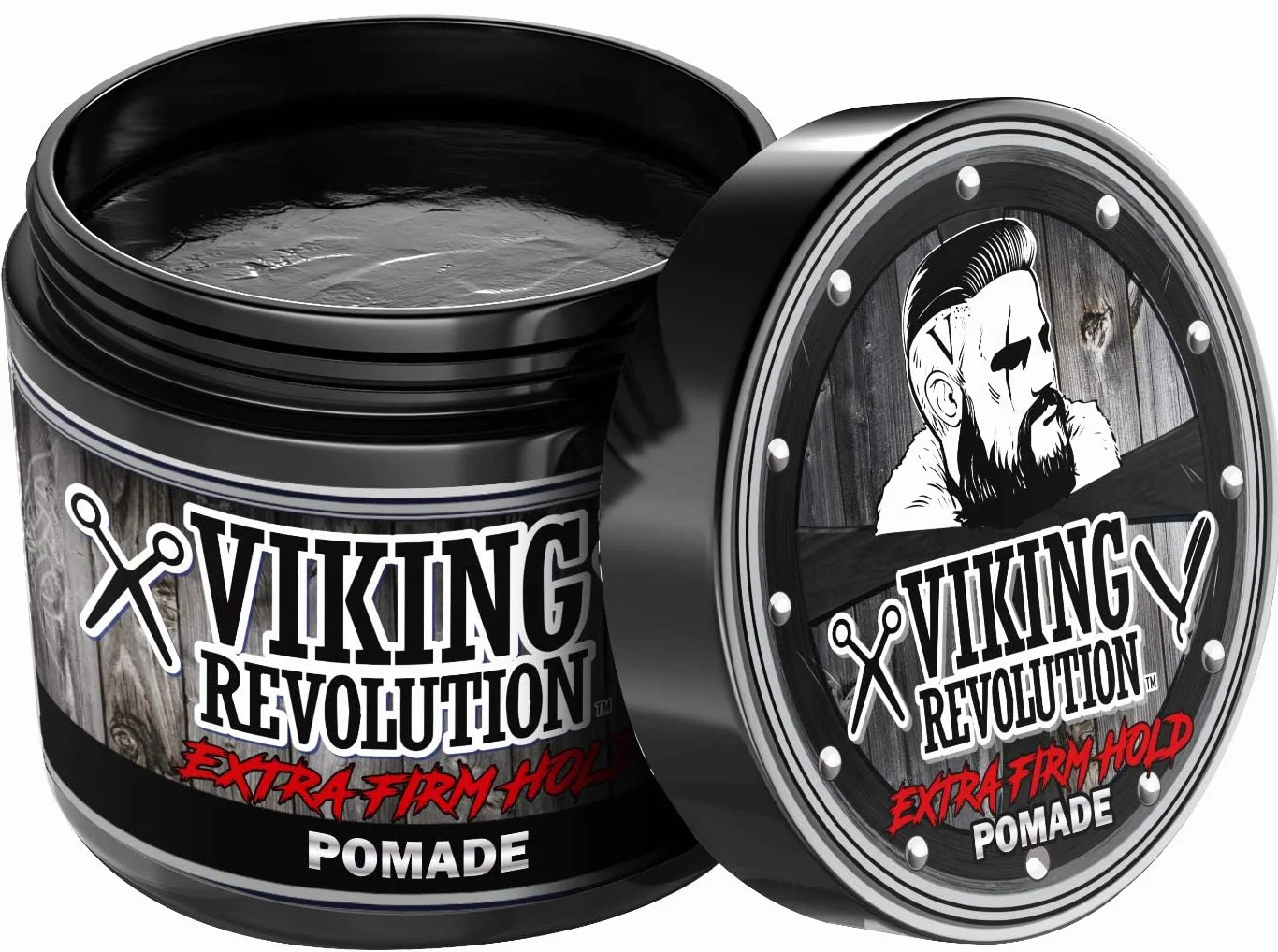 Viking Revolution - Extreme Hold pomada męska – stylizacja i wykończenie Twoich włosów – bardzo mocne, mocne trzymanie i wysoki połysk dla męskiej fryzury – 118 ml