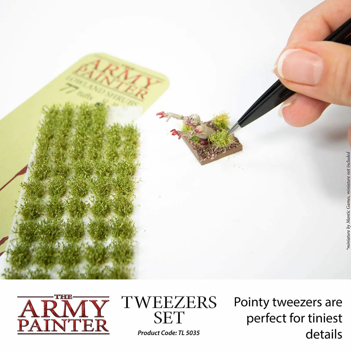 The Army Painter Precyzyjne Pęsety Rzemieślnicze 95mm Płaska Końcówka 103mm Ostra Końcówka