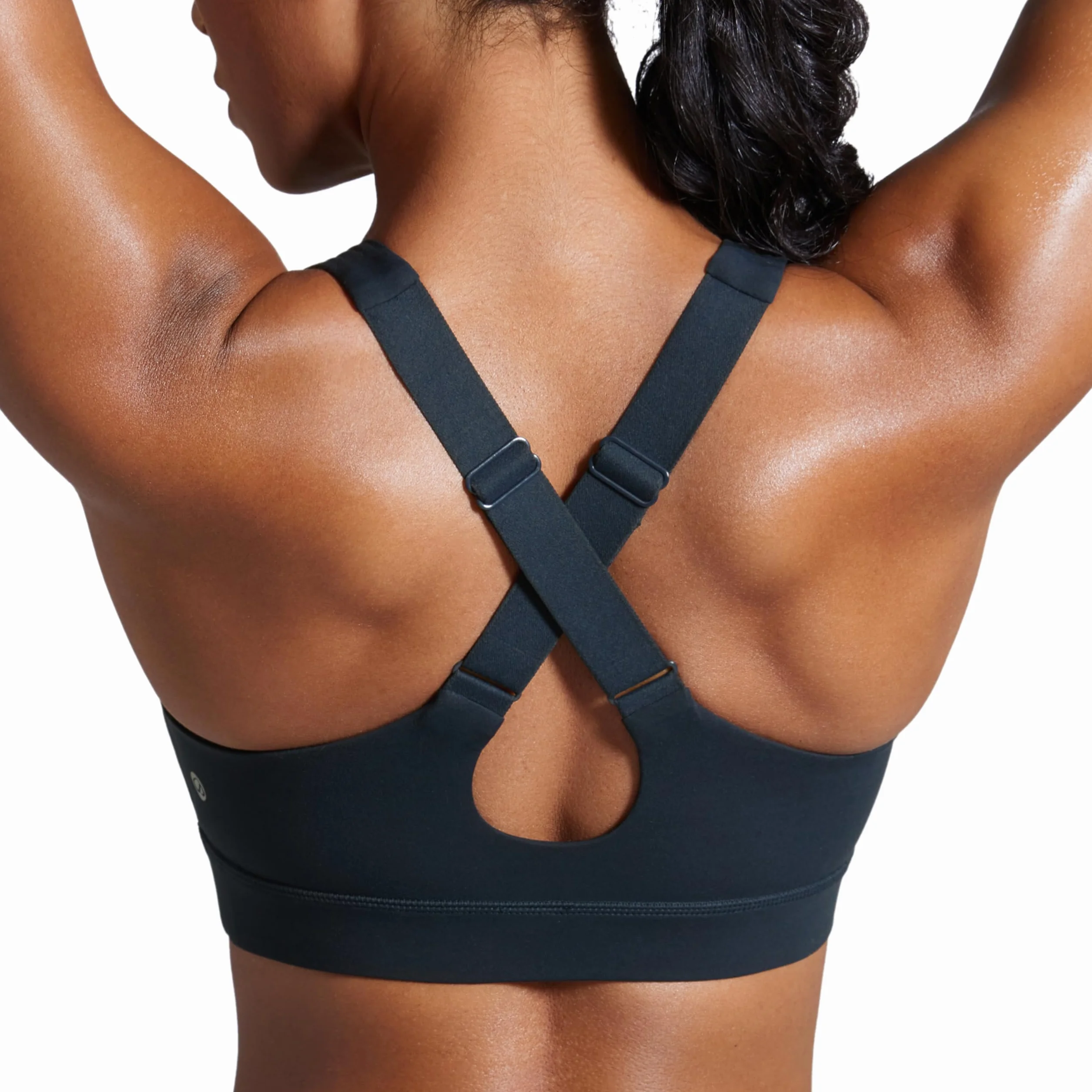 CRZ YOGA Biustonosz sportowy Butterbreeze Criss Cross Back dla kobiet – dekolt w serek regulowane ramiączka usztywniany bezprzewodowy krótki top treningowy