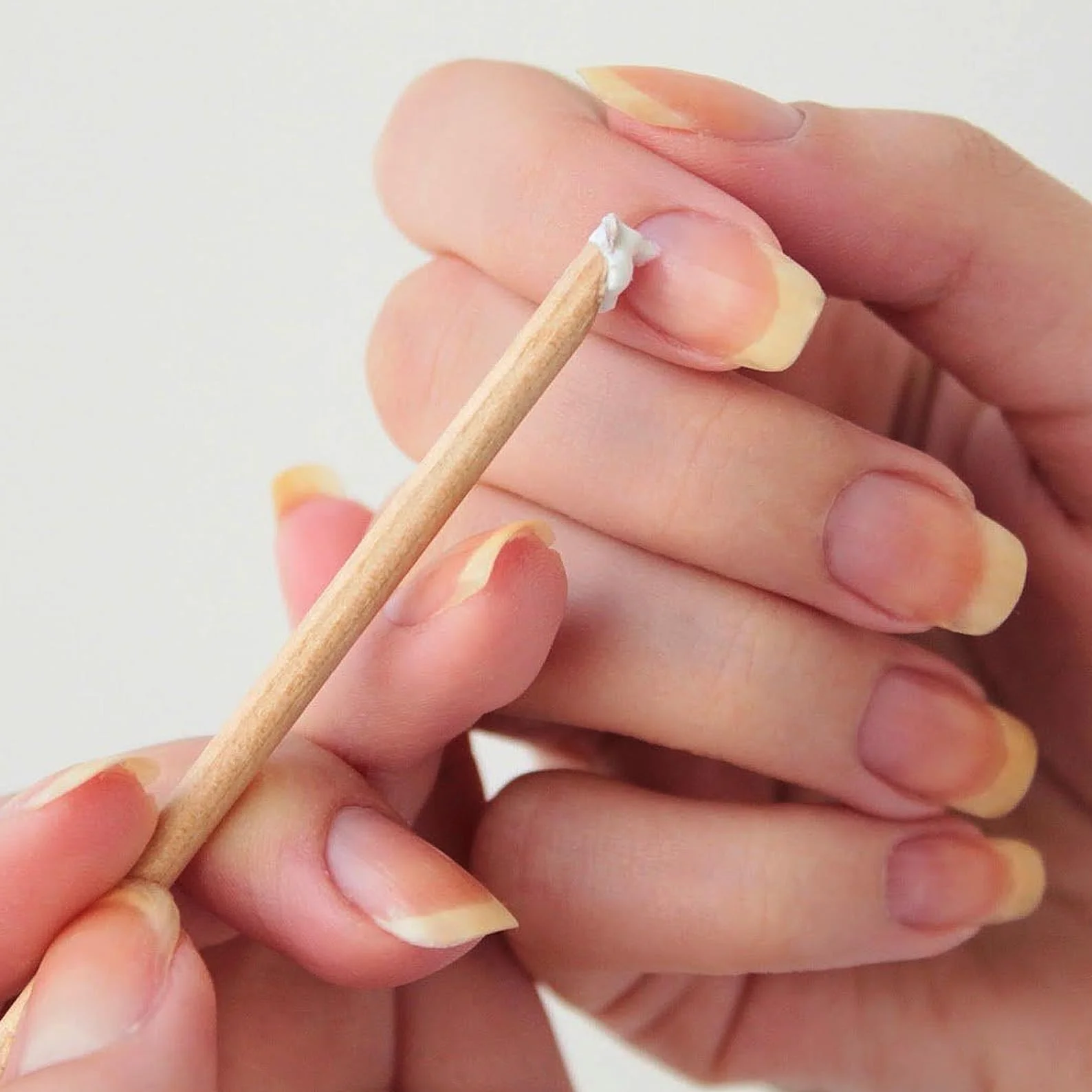 100 sztuk pomarańczowych drewnianych patyczków, 114 mm, pomarańczowe drewniane patyczki do skórek, podwójne drewniane popychacz do skórek paznokci, do manicure, pedicure, pielęgnacji skórek paznokci