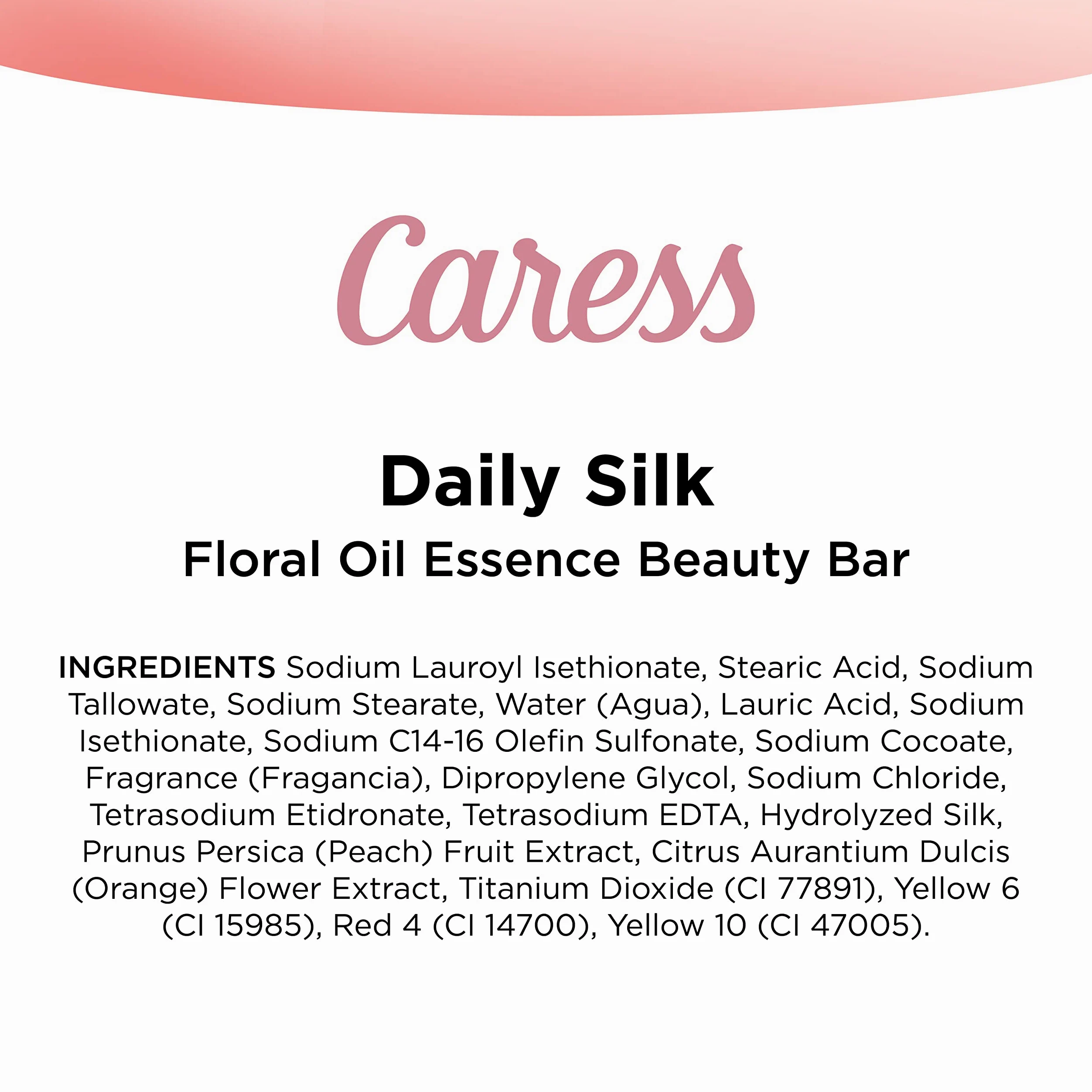 Caress Beauty Bar, codzienny jedwab 113 g, 6 batonów