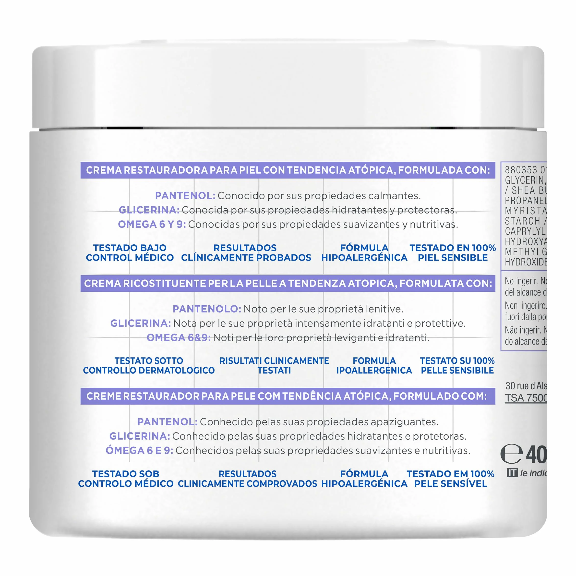 Mixa PANTHENOL Comfort krem do ciała 400 ml