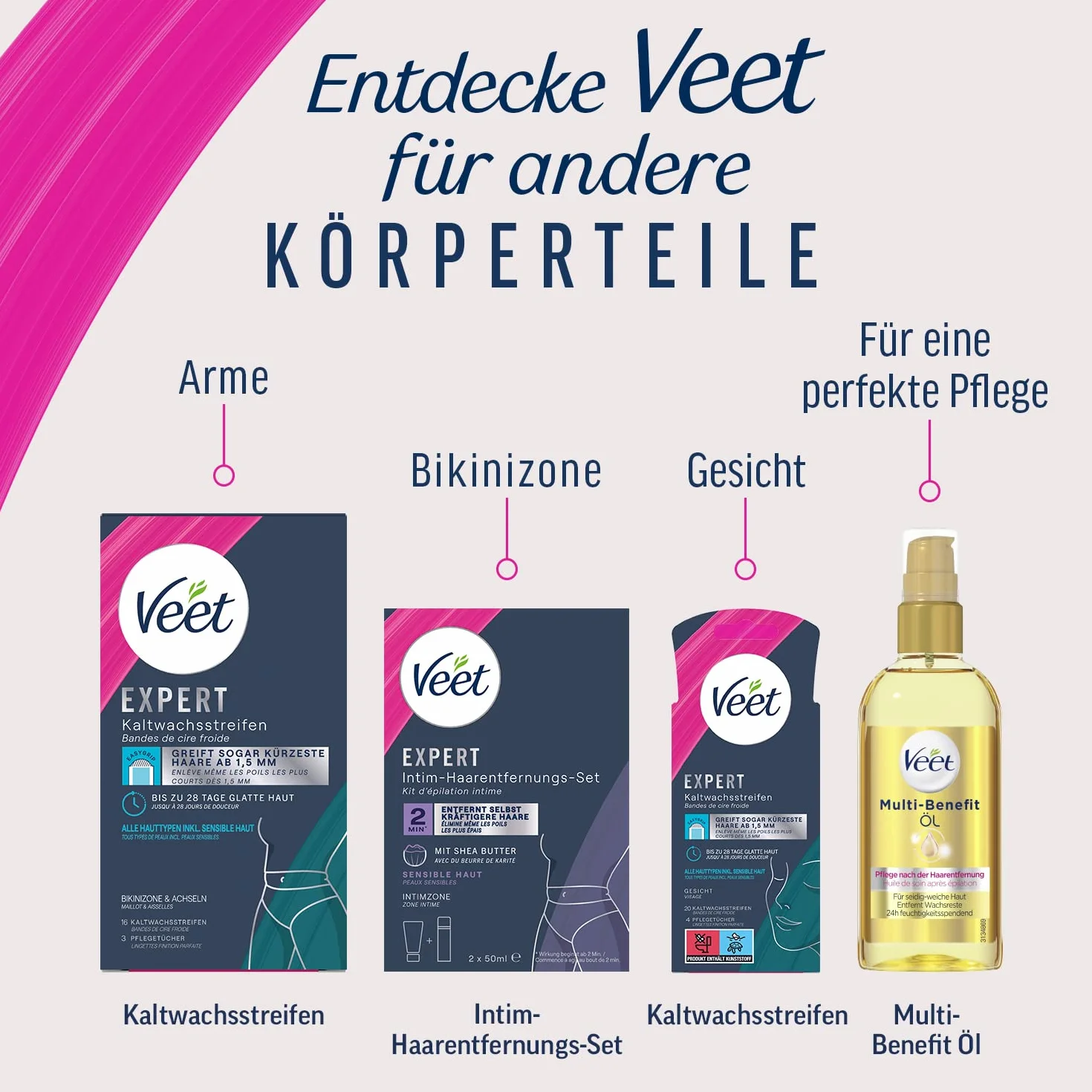 Veet Expert Olejek do Ciała i Twarzy, 100 ml