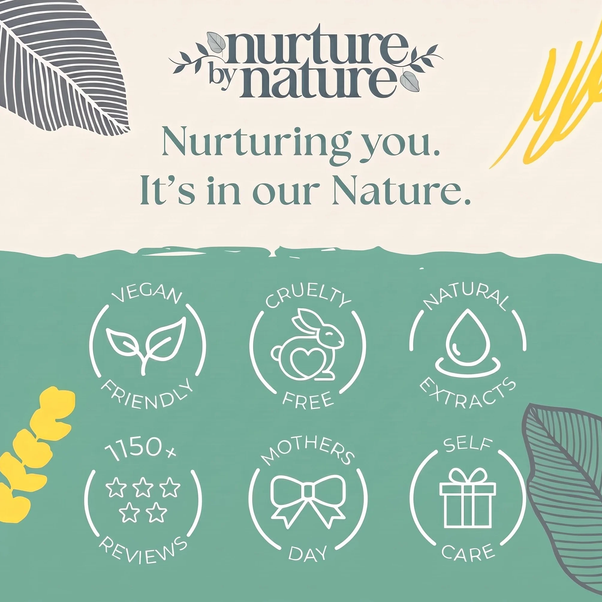 Nurture by Nature Botanicals Energising Spa Gift Set with Essential Oils, Lavender, Bath Salts & Aromatherapy for Her
