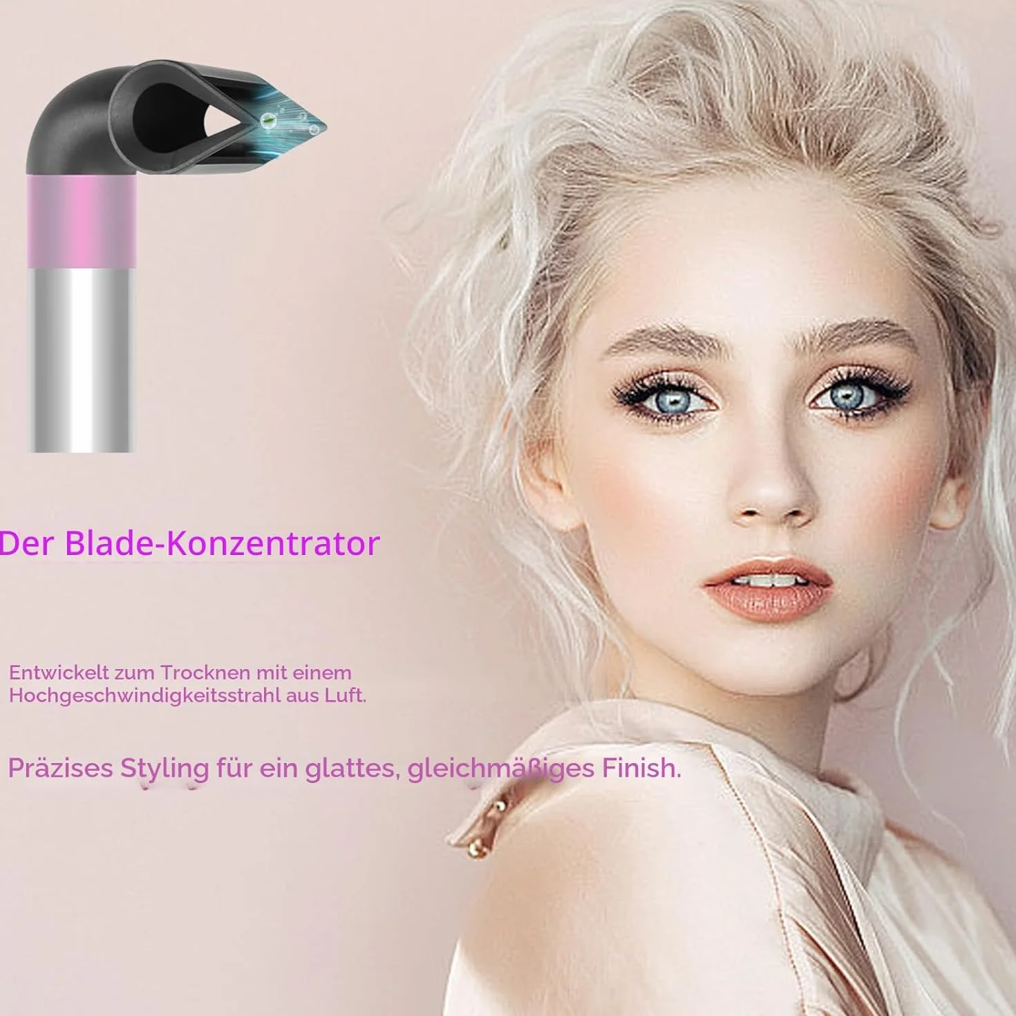 Precyzyjna dysza do stylizacji Dyson Airwrap HS01/HS05, koncentrator Blade Styling Concentrator, nakładka do stylizacji i suszenia