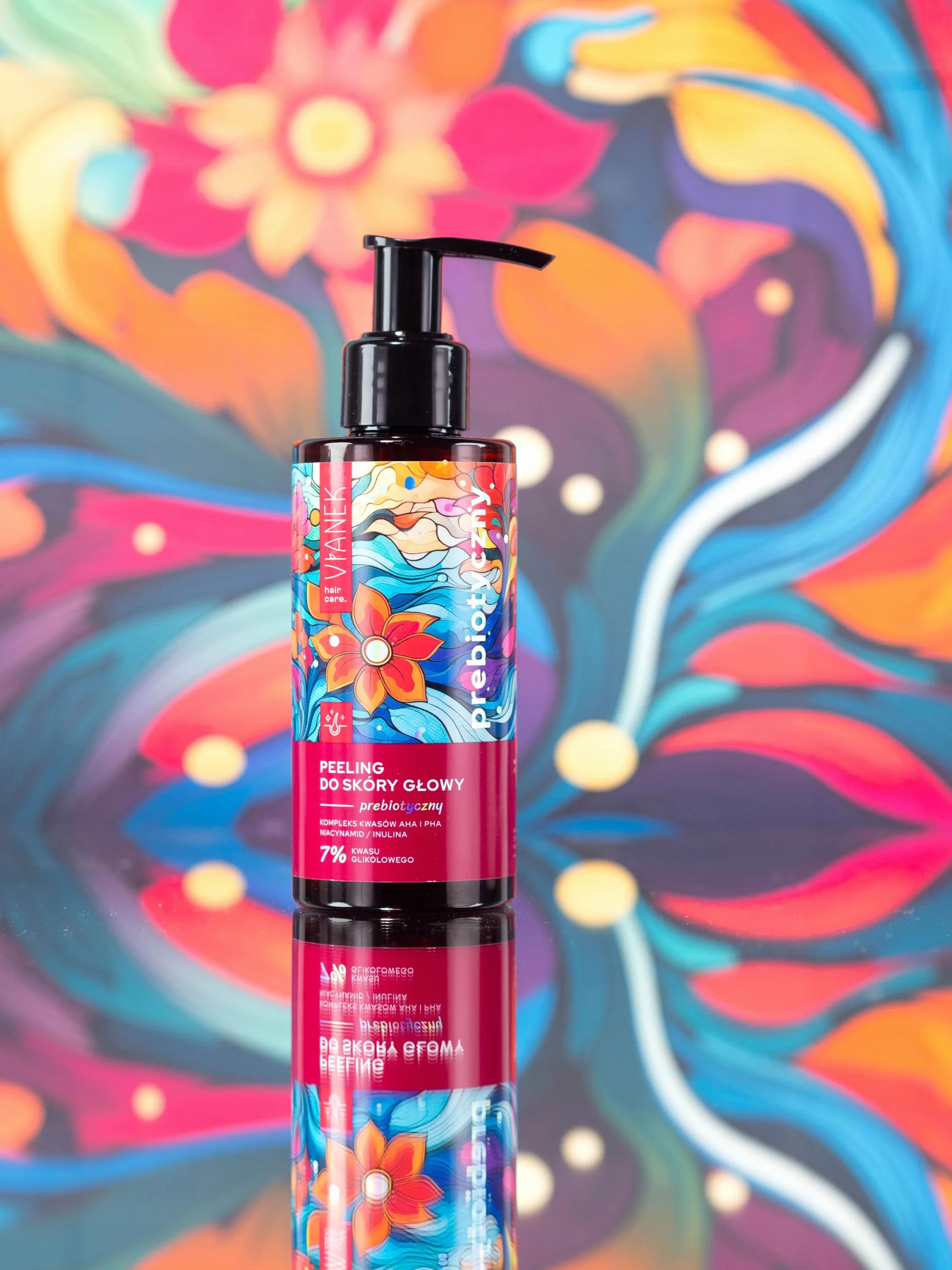 VIANEK Prebiotyczny peeling do skóry głowy 150 ml – wegański, złuszczający, nawilżający, z kwasami AHA i PHA, do wszystkich rodzajów skóry