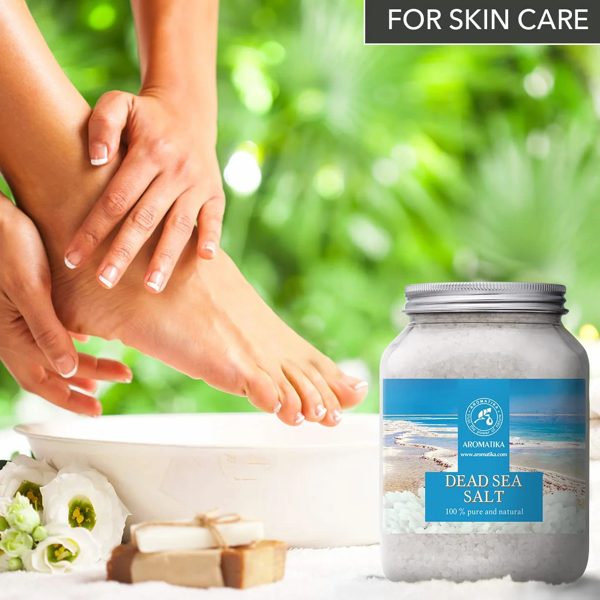 Dead Sea Salt 1000g - Pure Natural Bath Salts for Relaxation & Stress Relief