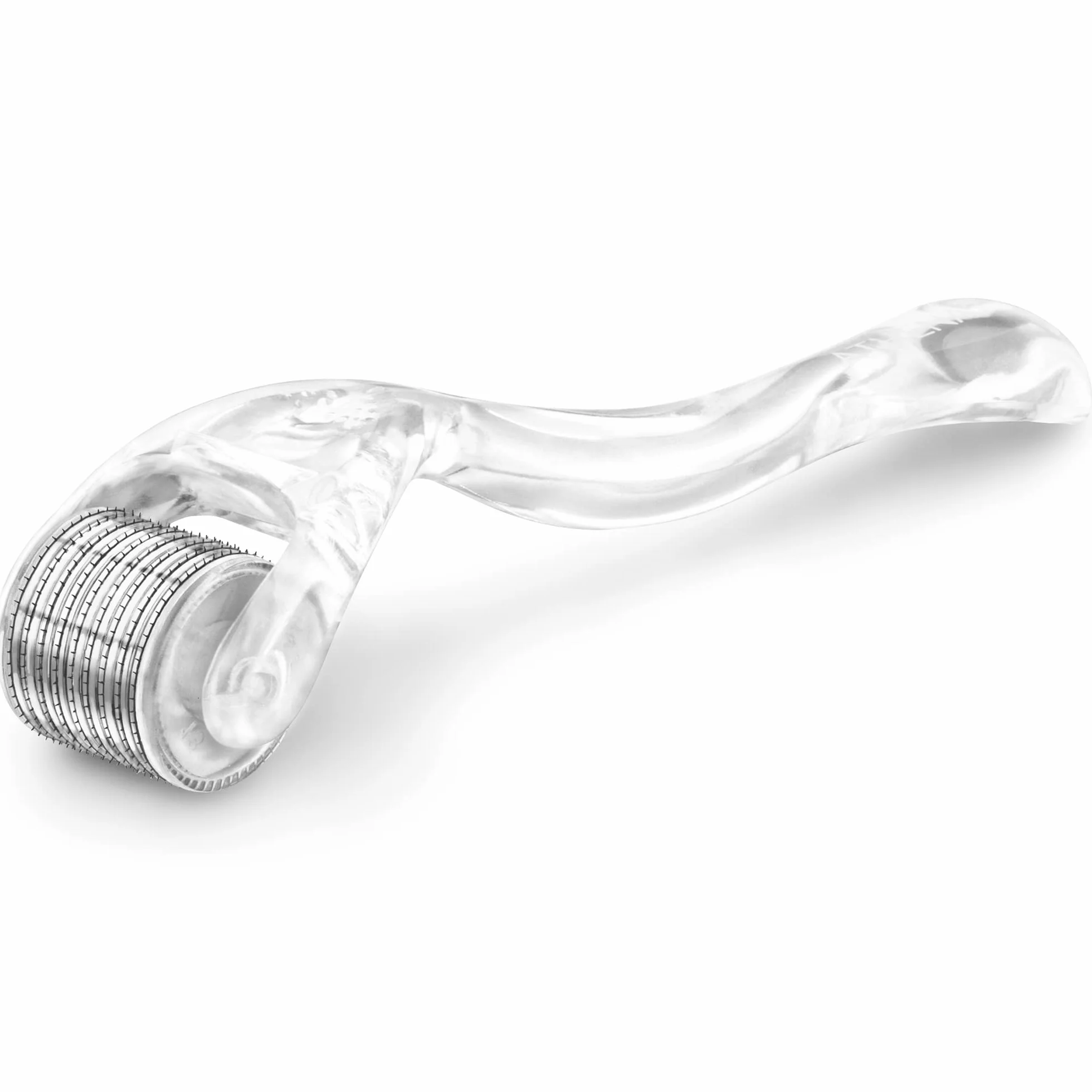 Derma Roller 540 tytanowe mikroigły (0,25 mm) do pielęgnacji skóry z etui podróżnym, ergonomiczna konstrukcja, by Athena London Skincare