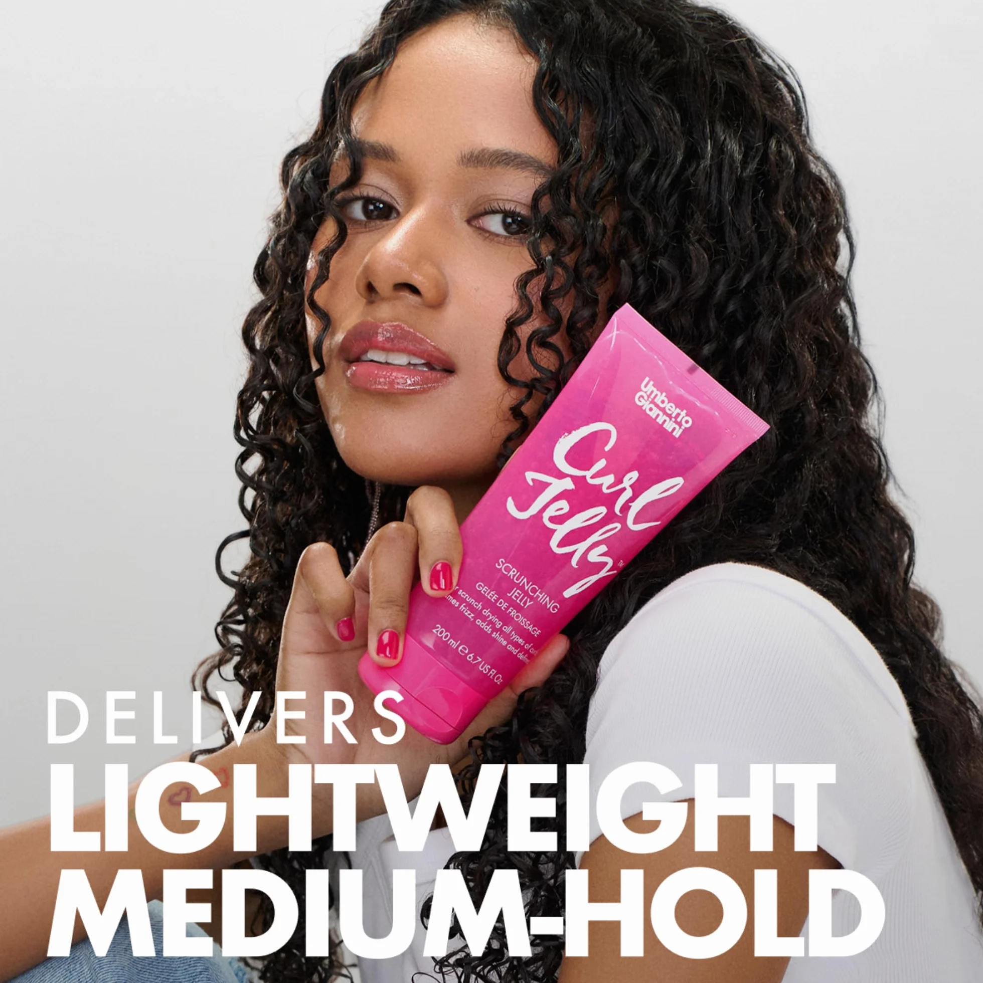 Umberto Giannini Your Best Curls Wash and Styling Curl Jelly zestaw upominkowy - wegański i wolny od okrucieństwa zestaw do fal, loków i zwojów (pudełko upominkowe, zestaw 6 produktów)